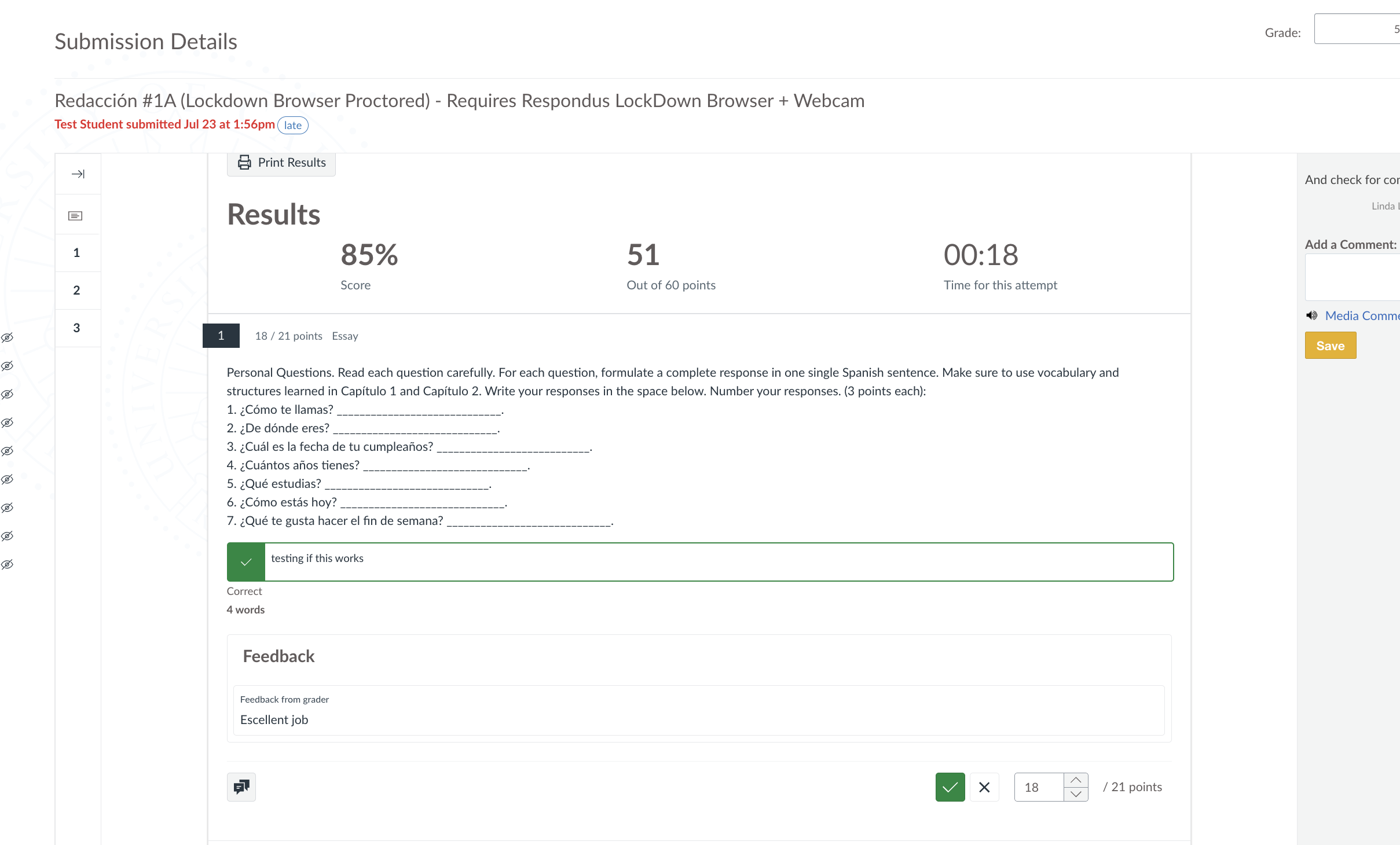 Step #3: Review any inline feedback left directly on your submitted document.