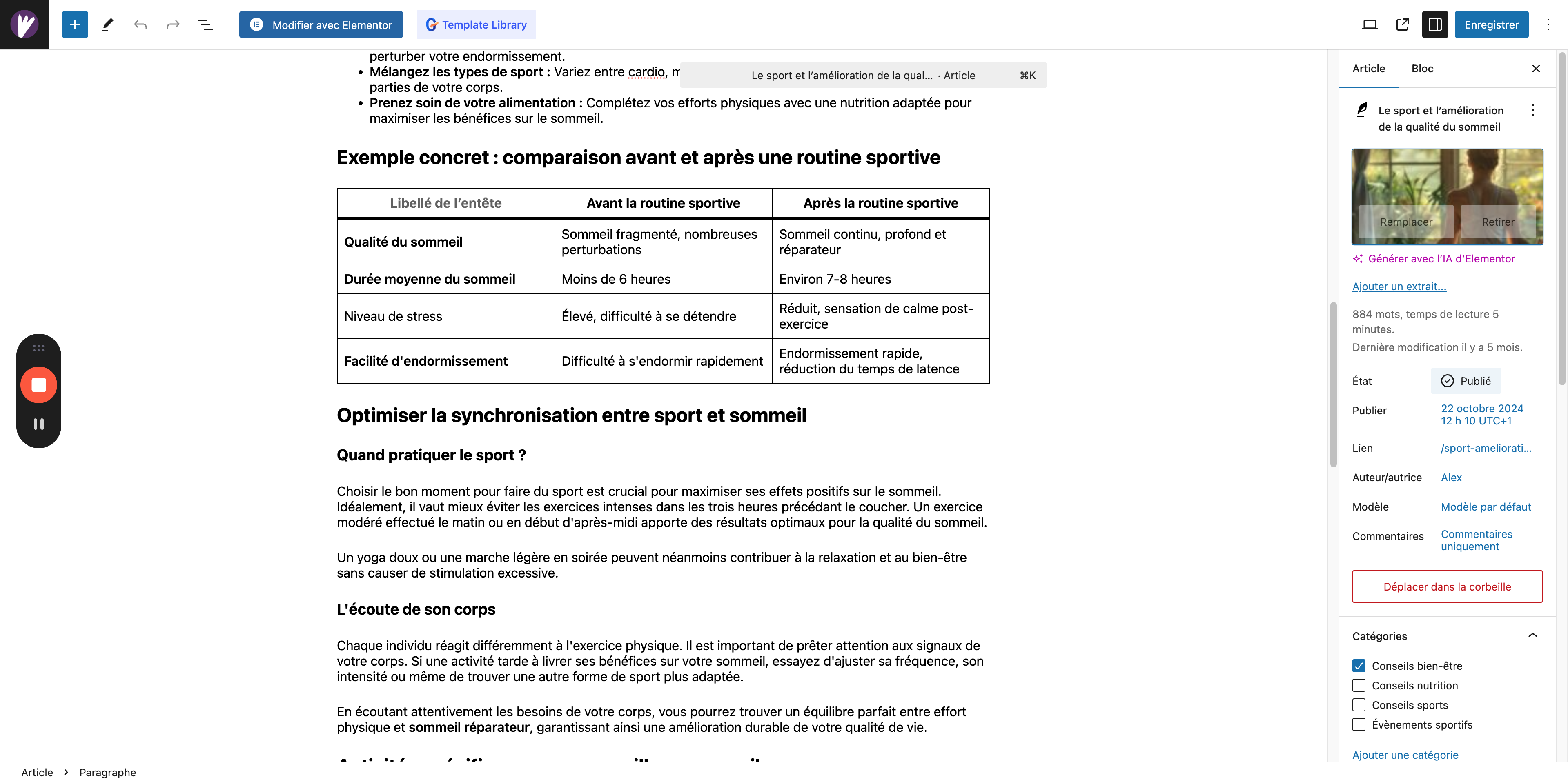 Step #15: Cliquez sur "Publié"