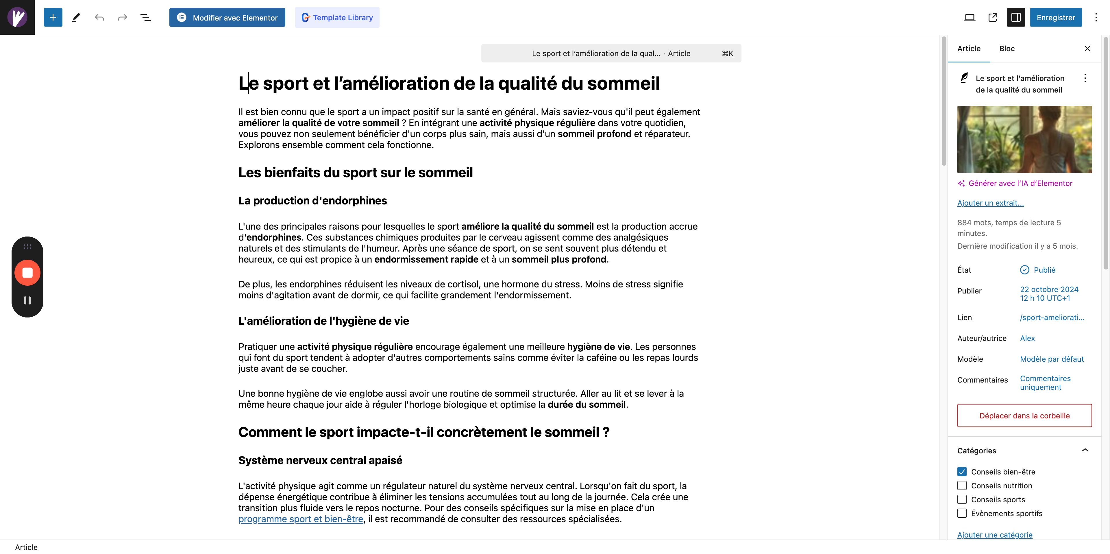 Step #9: Rédiger un article