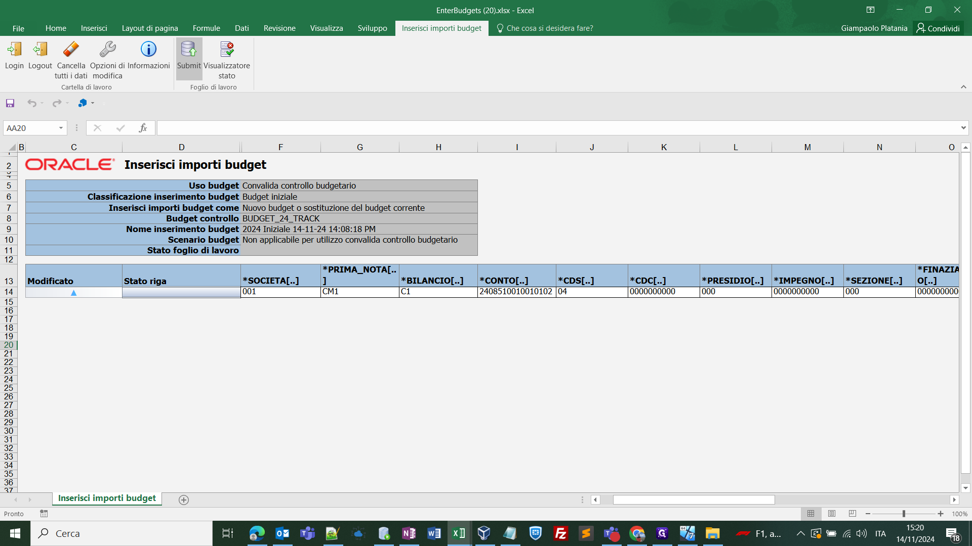 Step #20: A questo punto cliccare su "Submit" per sottomettere il processo di importazione.