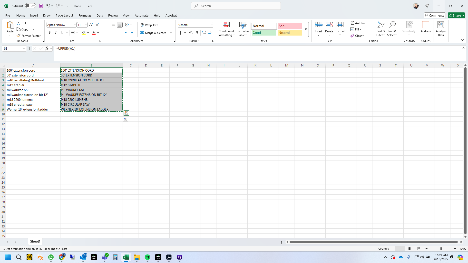Step #19: Copy and paste back into Sage to replace lowercase text
