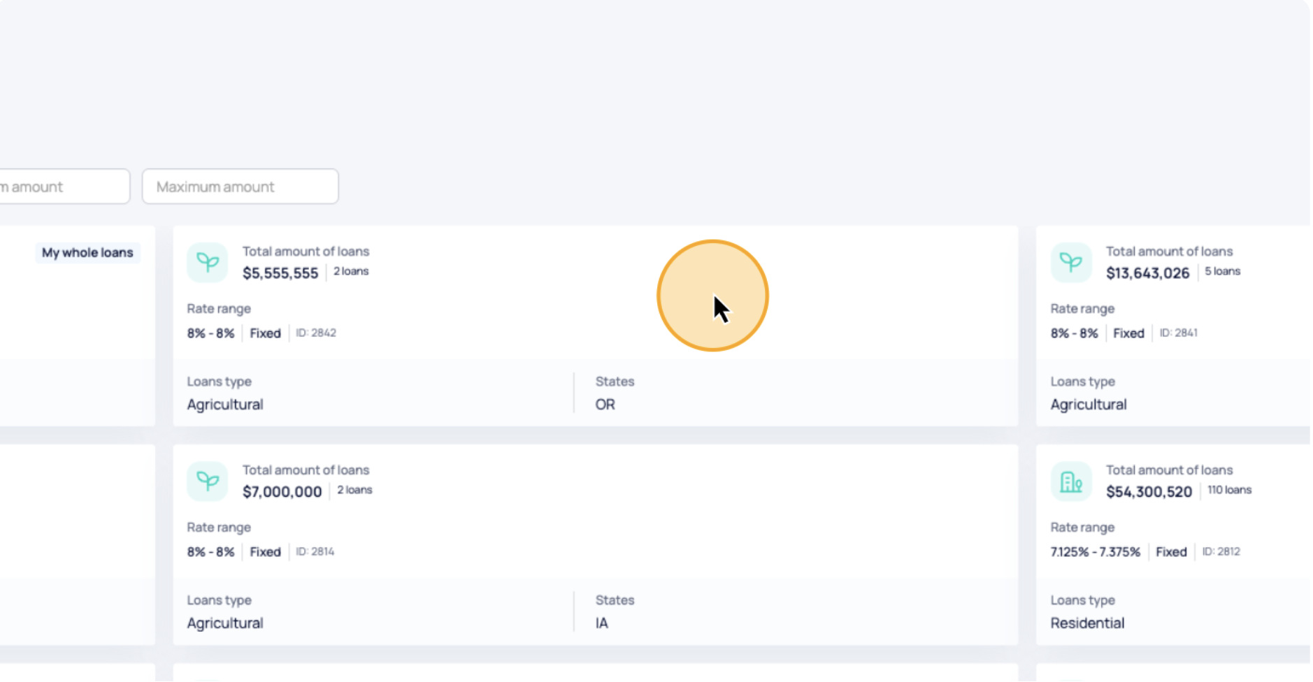 Step #3: Select a loan basket