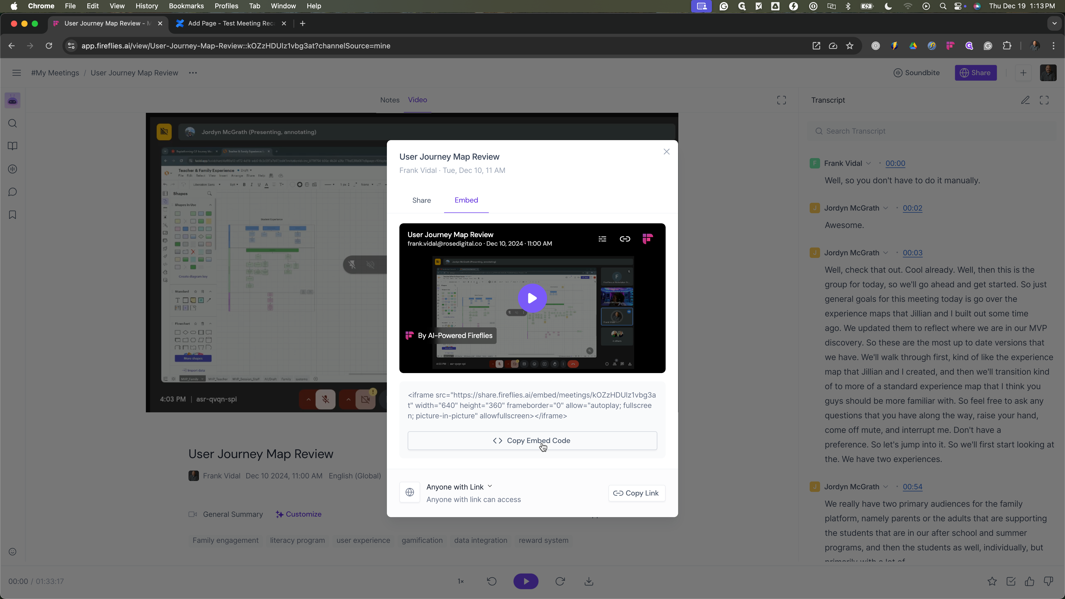 Step #25: Click on "Copy Embed Code"