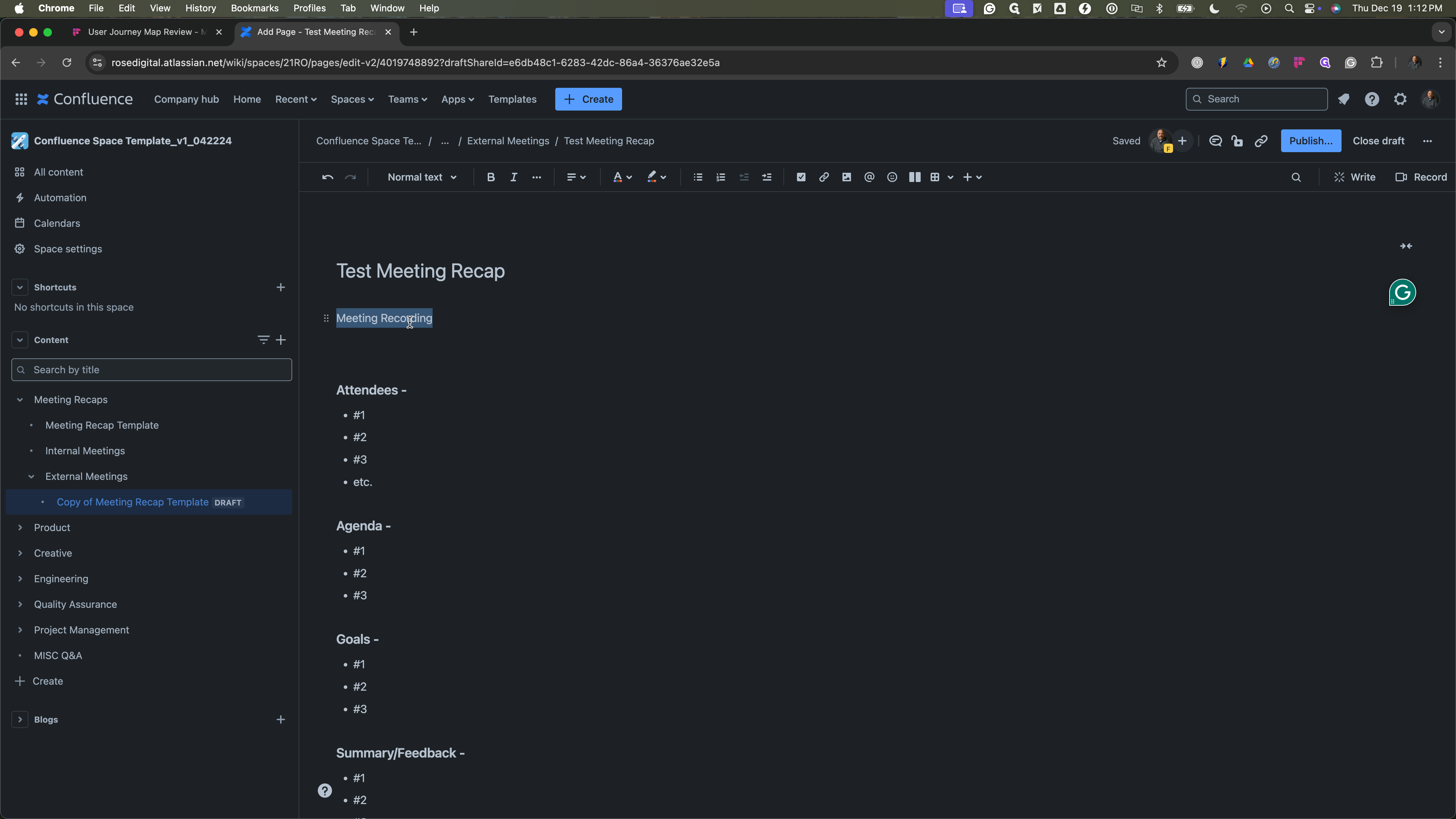 Step #16: Double-click on "Meeting Recording"