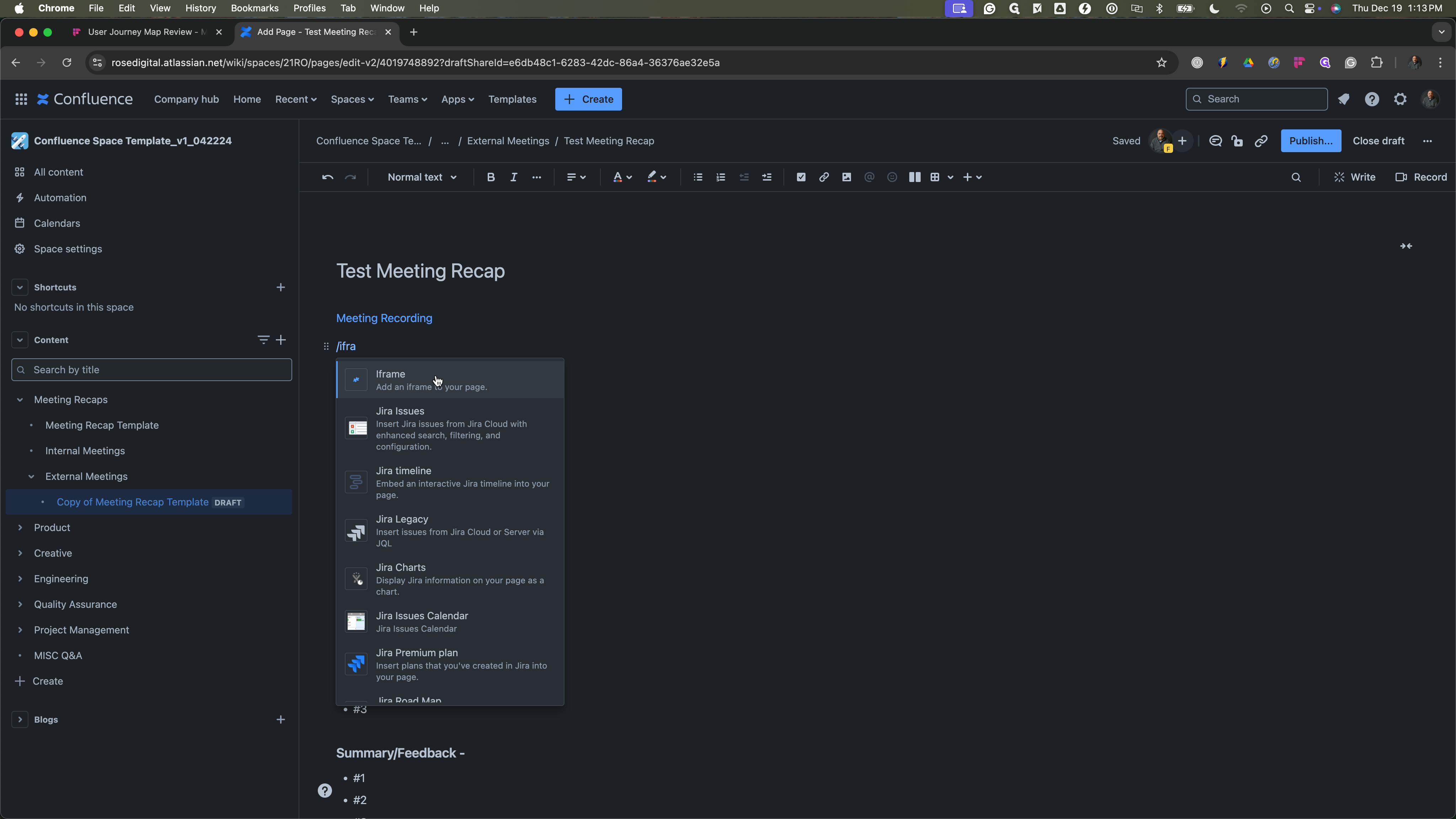 Step #22: Click on "Add an iframe to your page ."