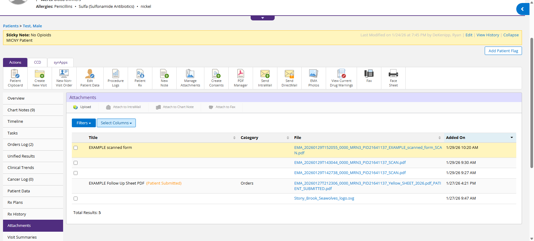 Step #18: Click on "EXAMPLE scanned form"