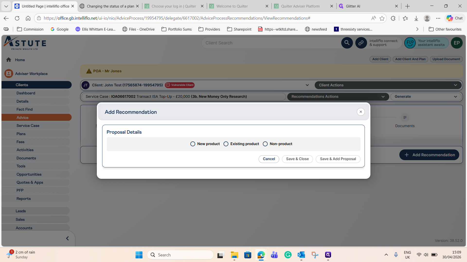 Step #9: Select the New product radio button.