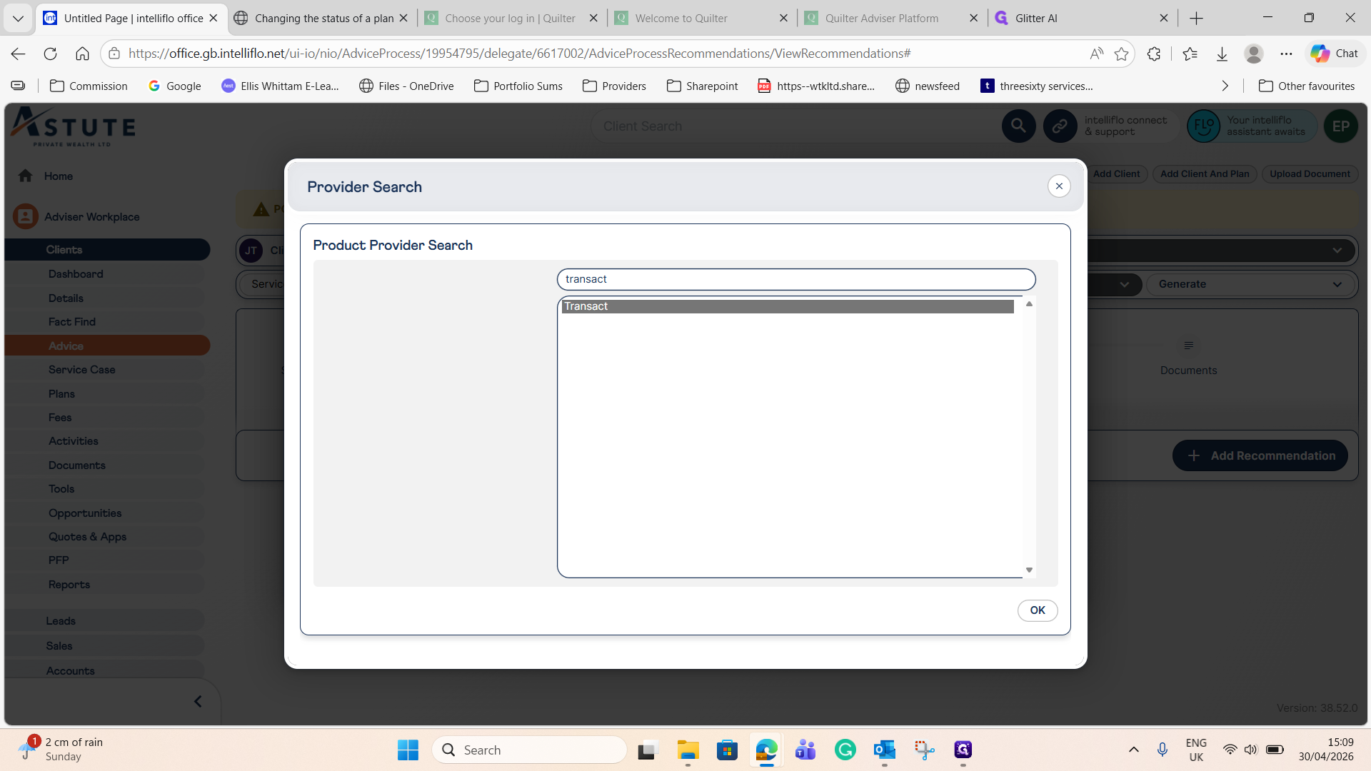 Step #10: Search for and select your product provider, such as Transact.