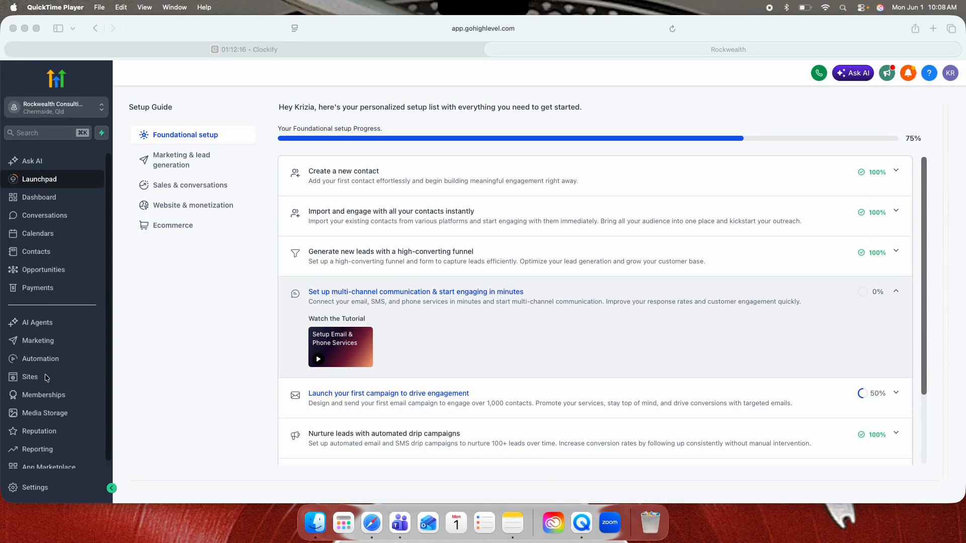 Step #1: Click Sites in the left-hand navigation menu.