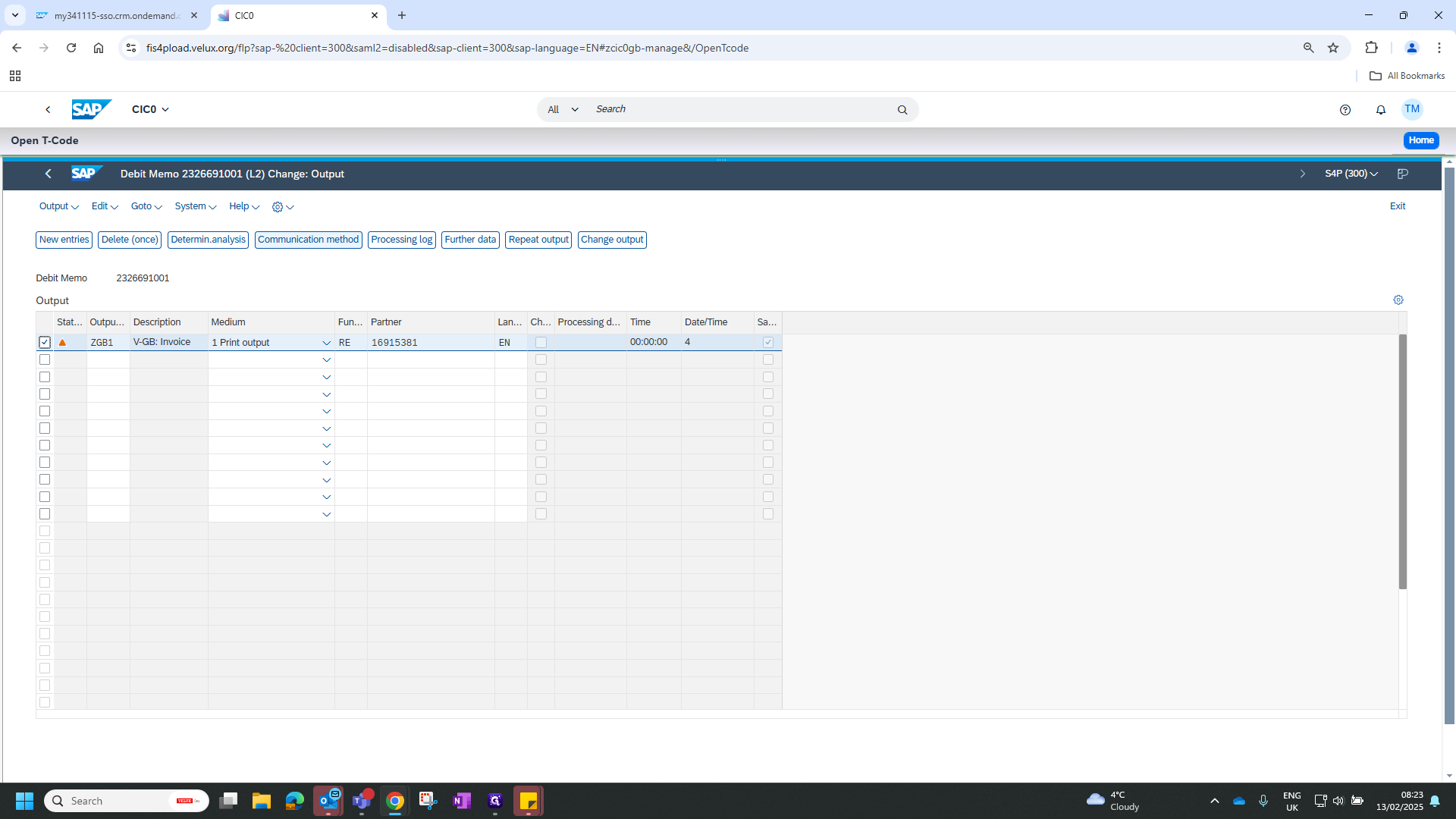 Step #8: Click on "Communication method"