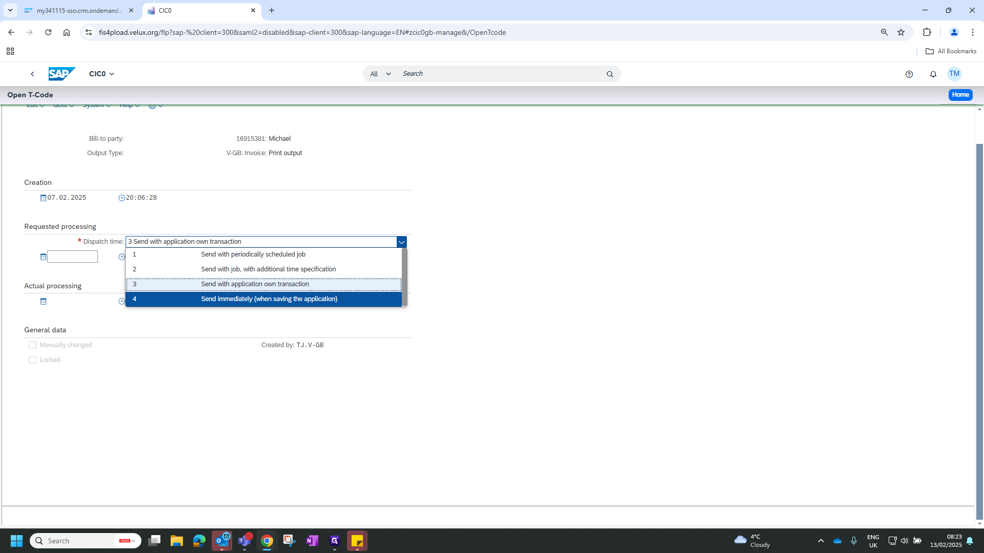Step #5: Click on "Send immediately"