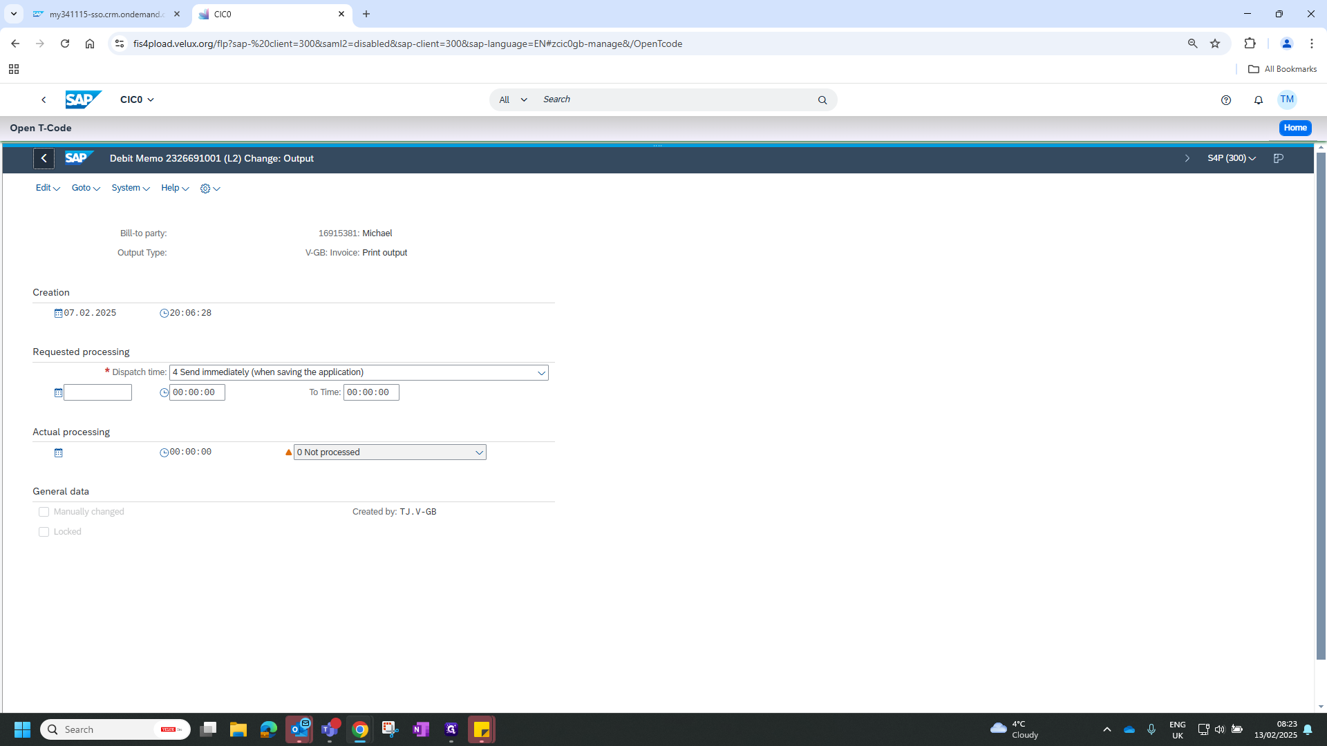 Step #6: Click on "< SAP"