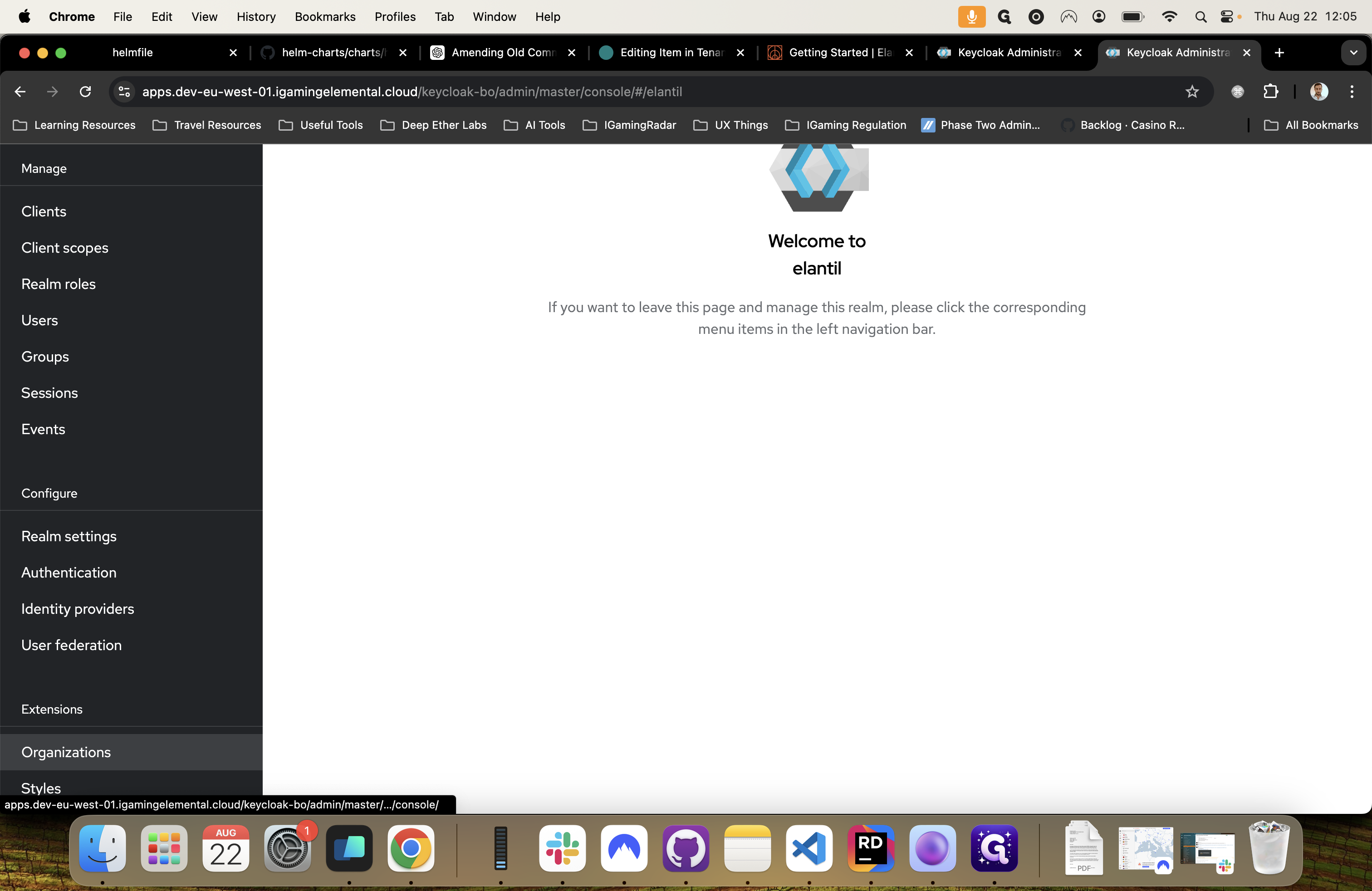 Step #7: Click on "Organizations"