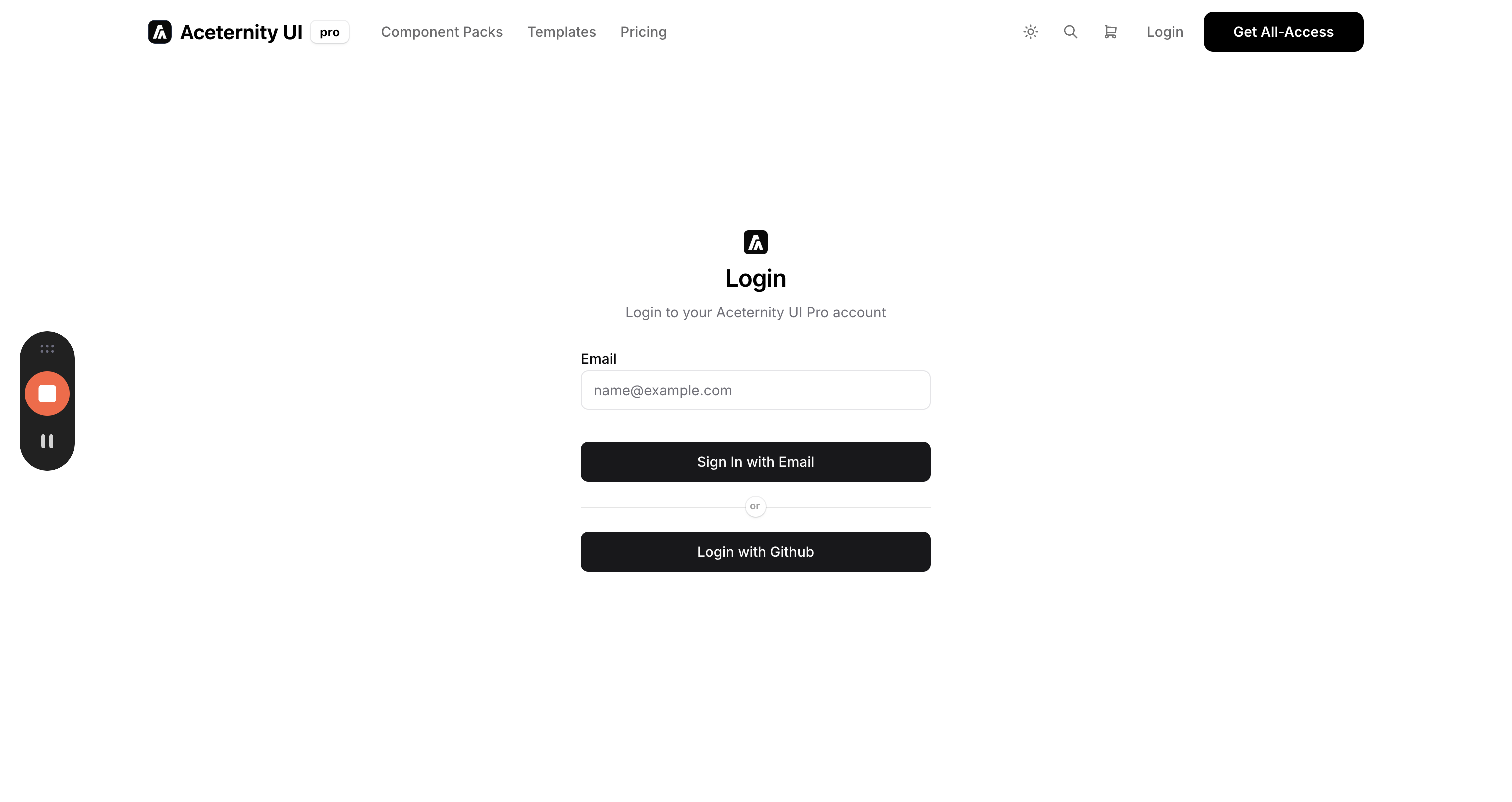 Step #6: לחצו על "A Aceternity UI"