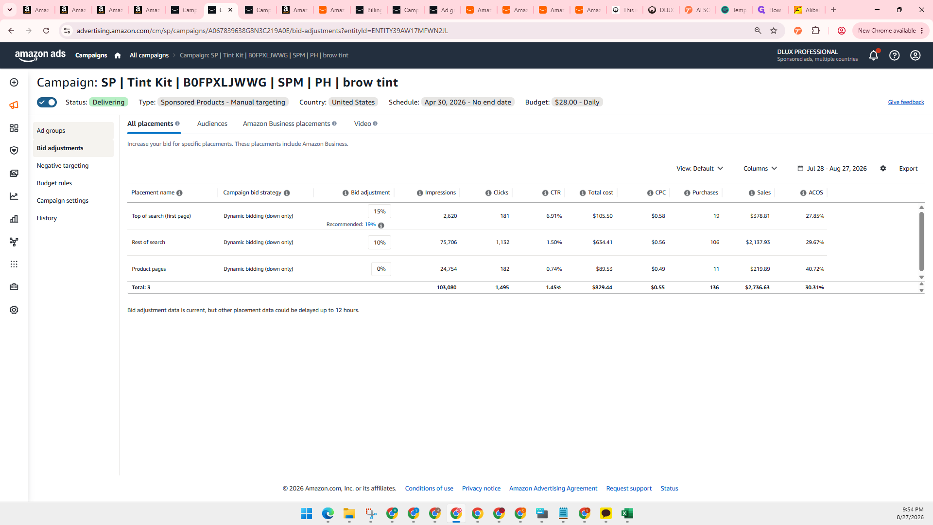 Step #6: Click Ad groups in the campaign navigation menu.