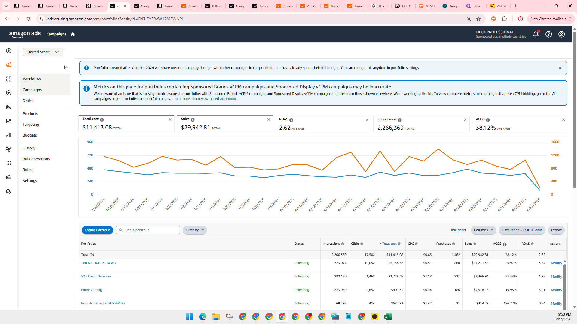 Step #4: Click Campaigns in the left sidebar menu.