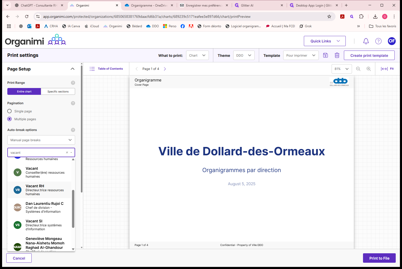 Step #23: Cliquez sur "Directeur.trice ressources"