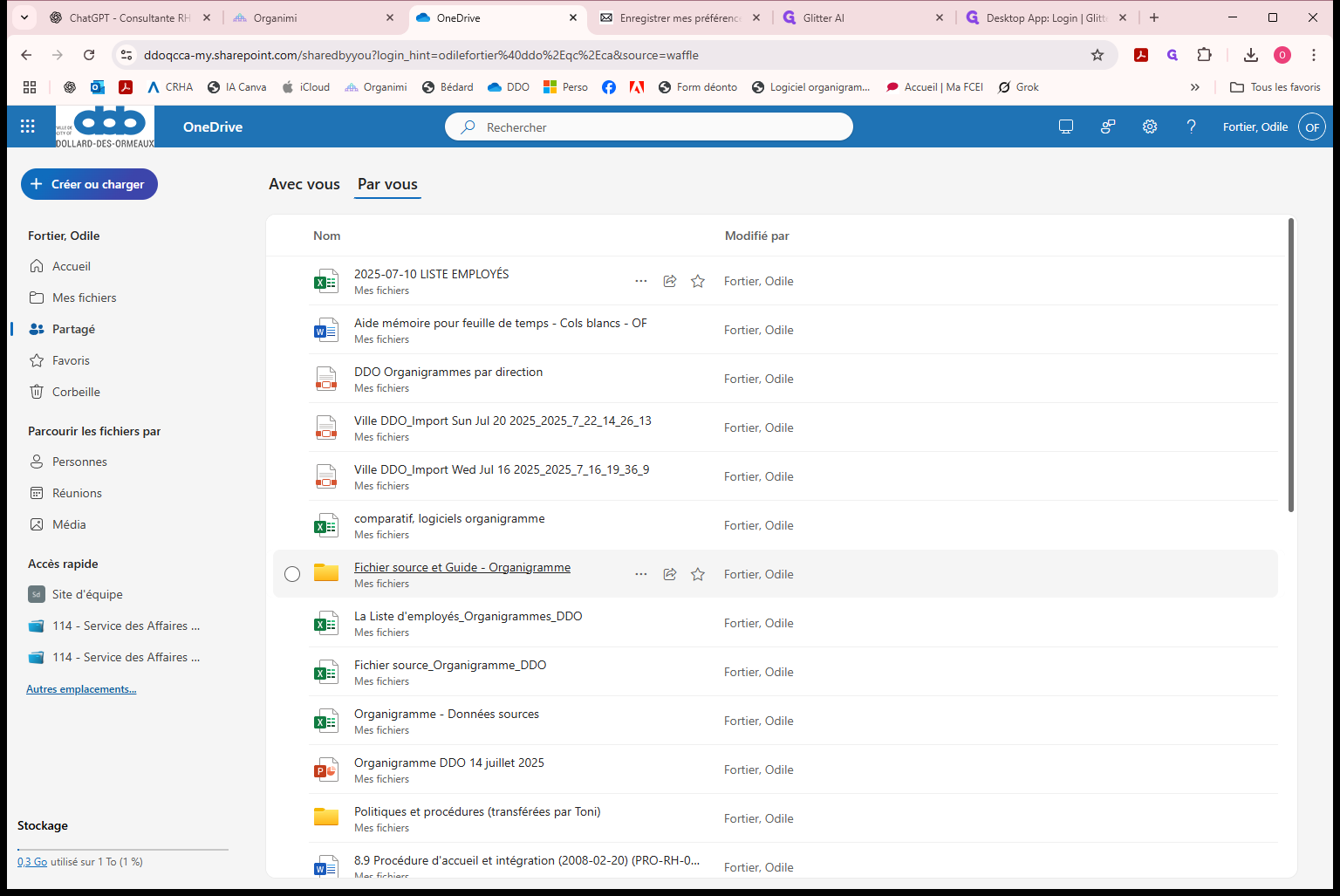 Step #51: Cliquez sur "Fichier source et Guide - Organigramme"