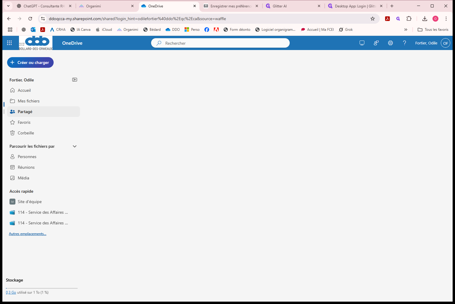 Step #49: Cliquez sur "• Partagé"