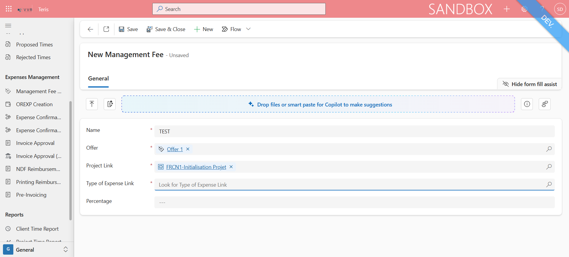 Step #16: Select the "Type of Expenses"