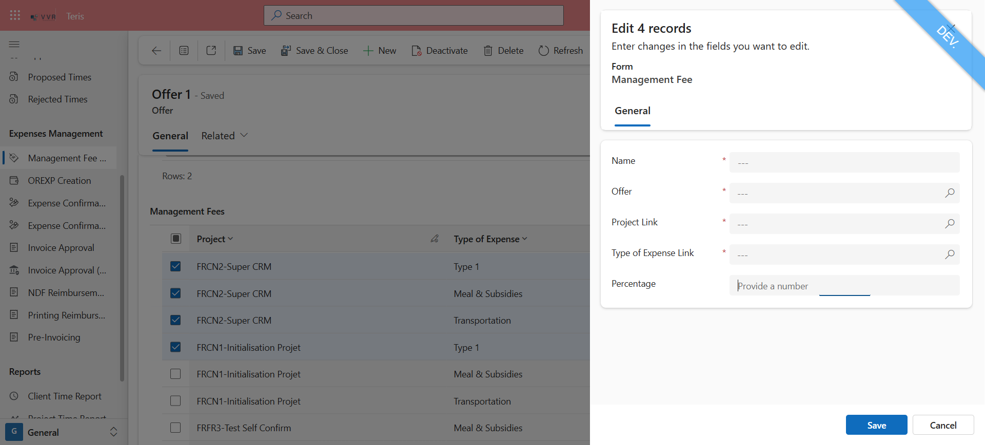 Step #23: Add the number you want for all your entries on "Percentage"