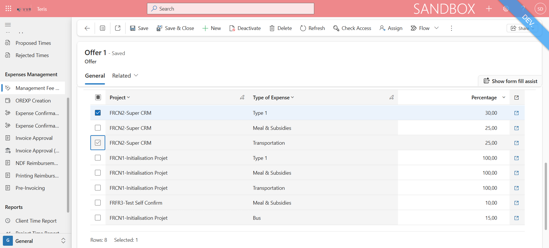 Step #21: Select some entries, you want.