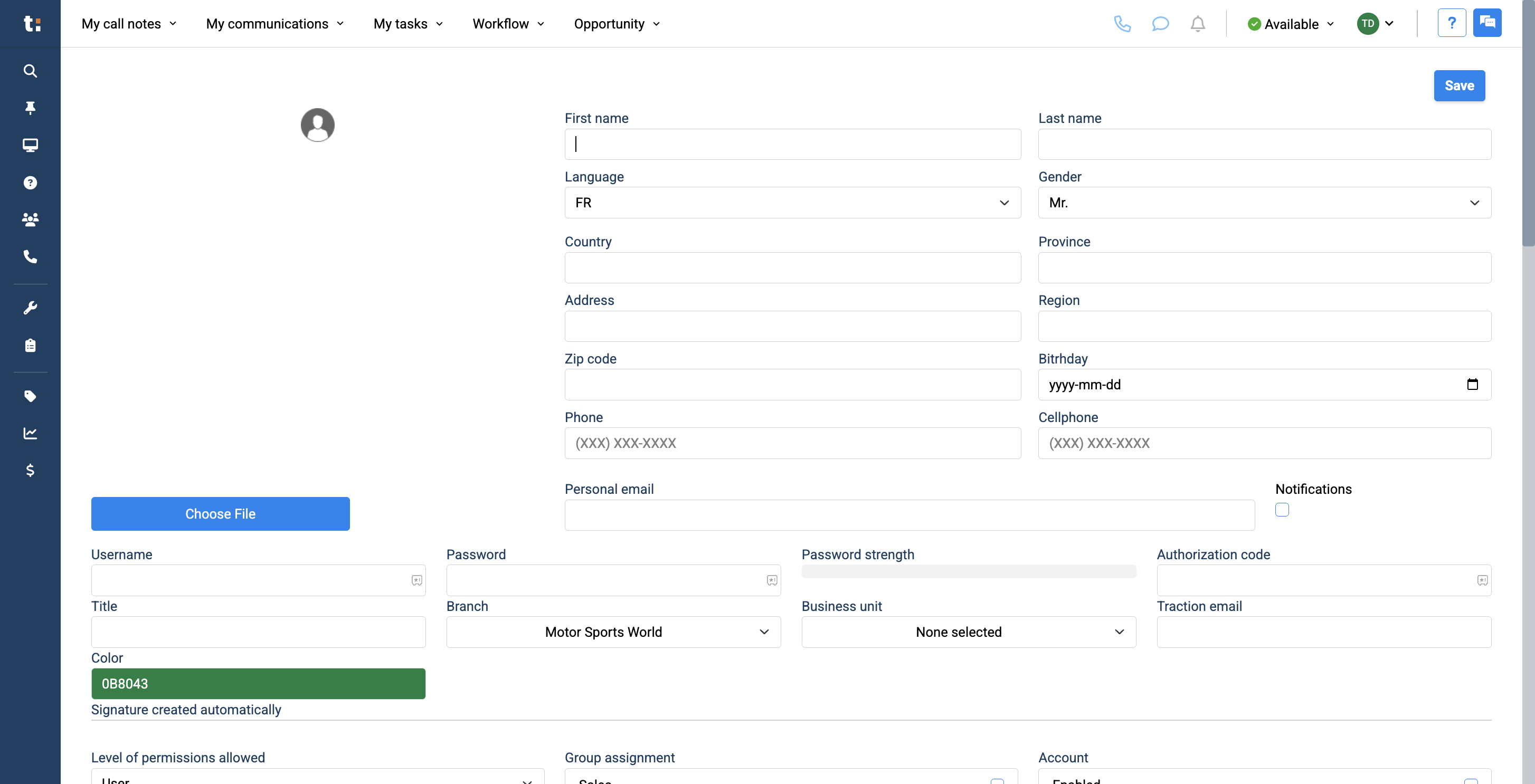 Step #4: Be sure to include the user's first and last name, along with any additional information you need.