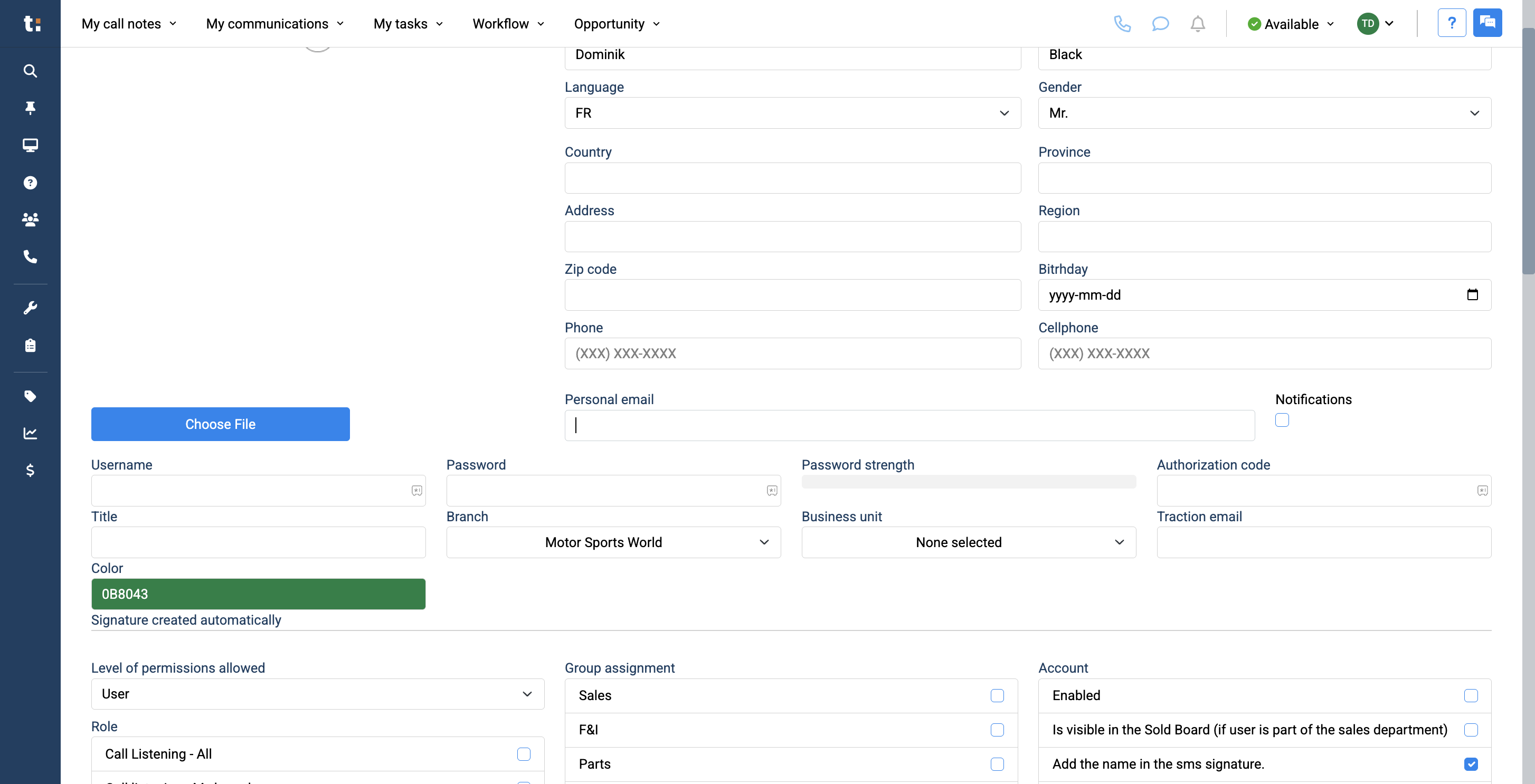 Step #5: By entering their internal work email, users can later reset their password if needed by using the "forgot my password" option.