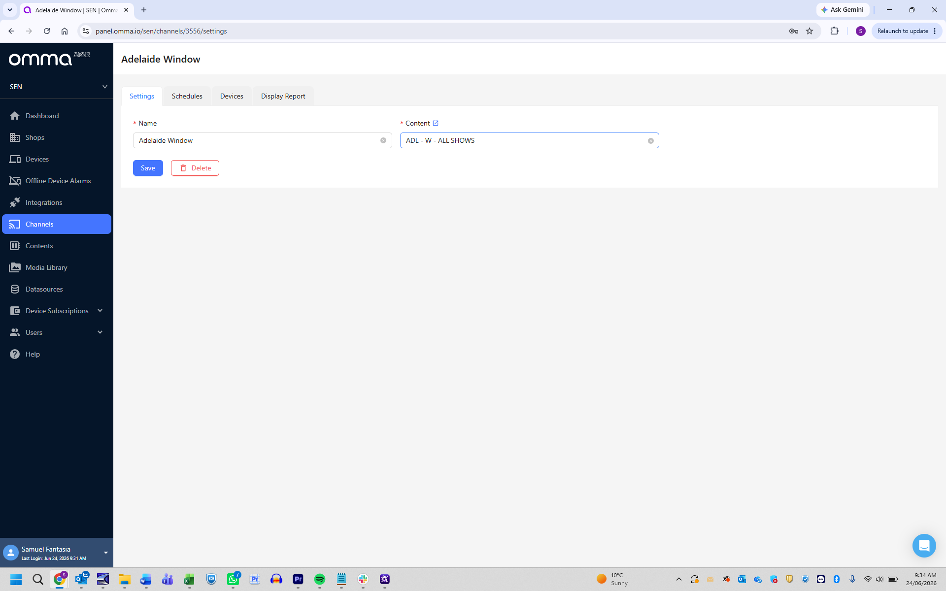 Step #10: Click the Content dropdown menu.
