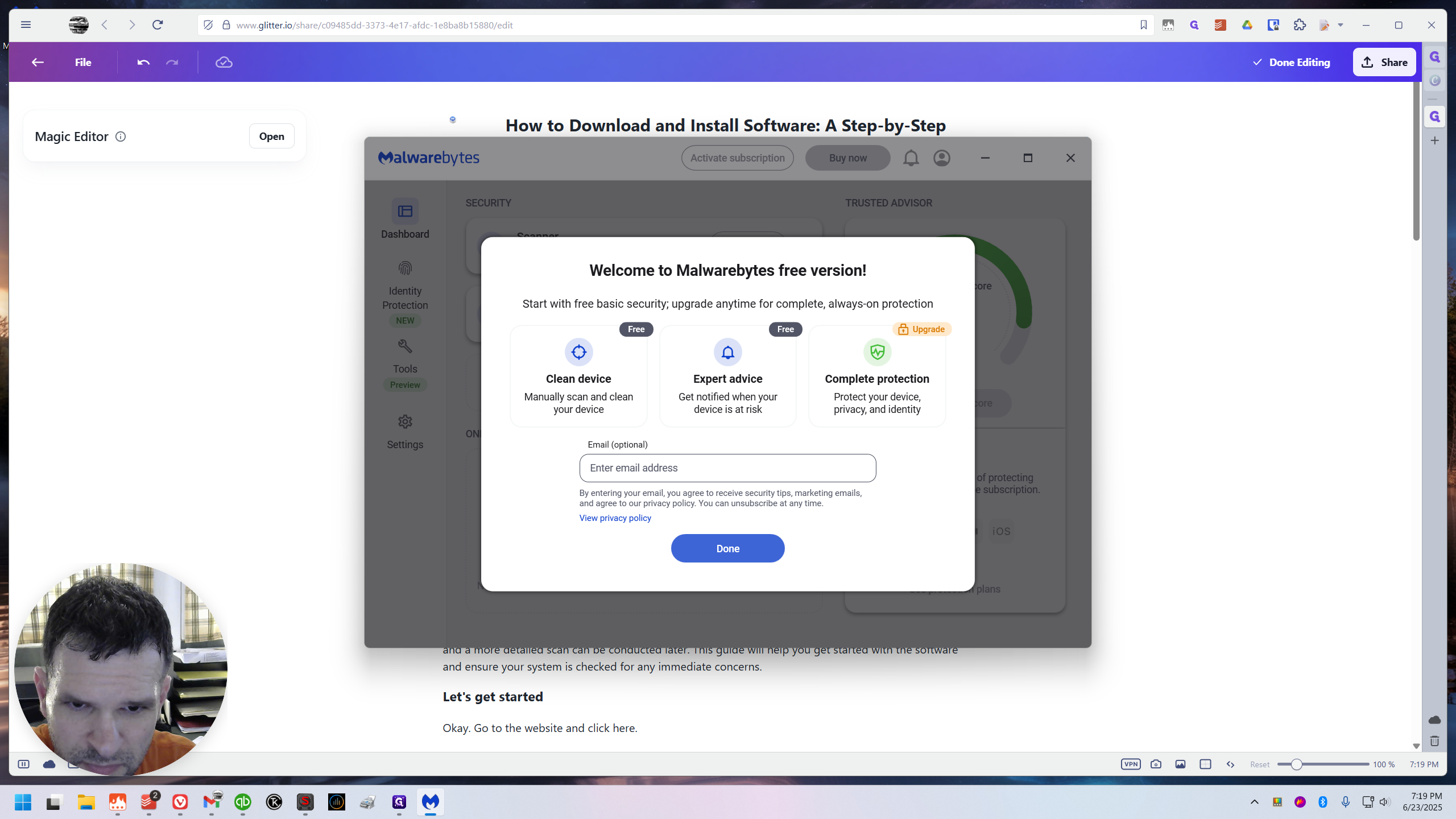 Step #3: Click on "Done"