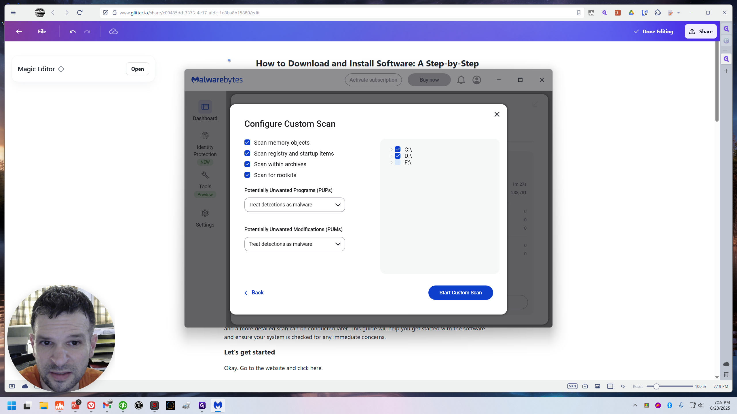 Step #10: Click on ">>"