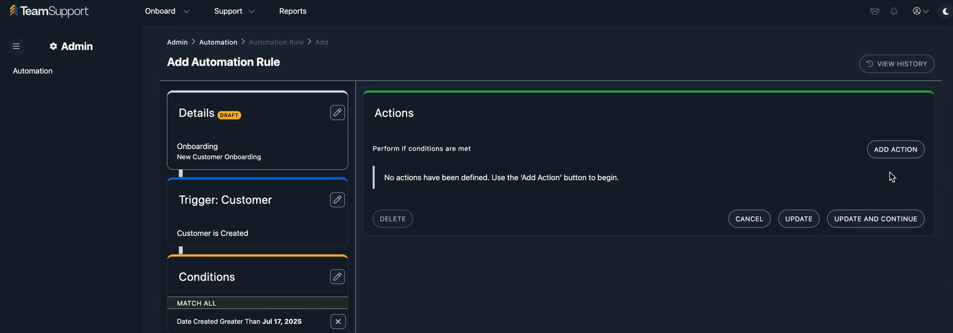 Step #16: Click the Select an action dropdown.