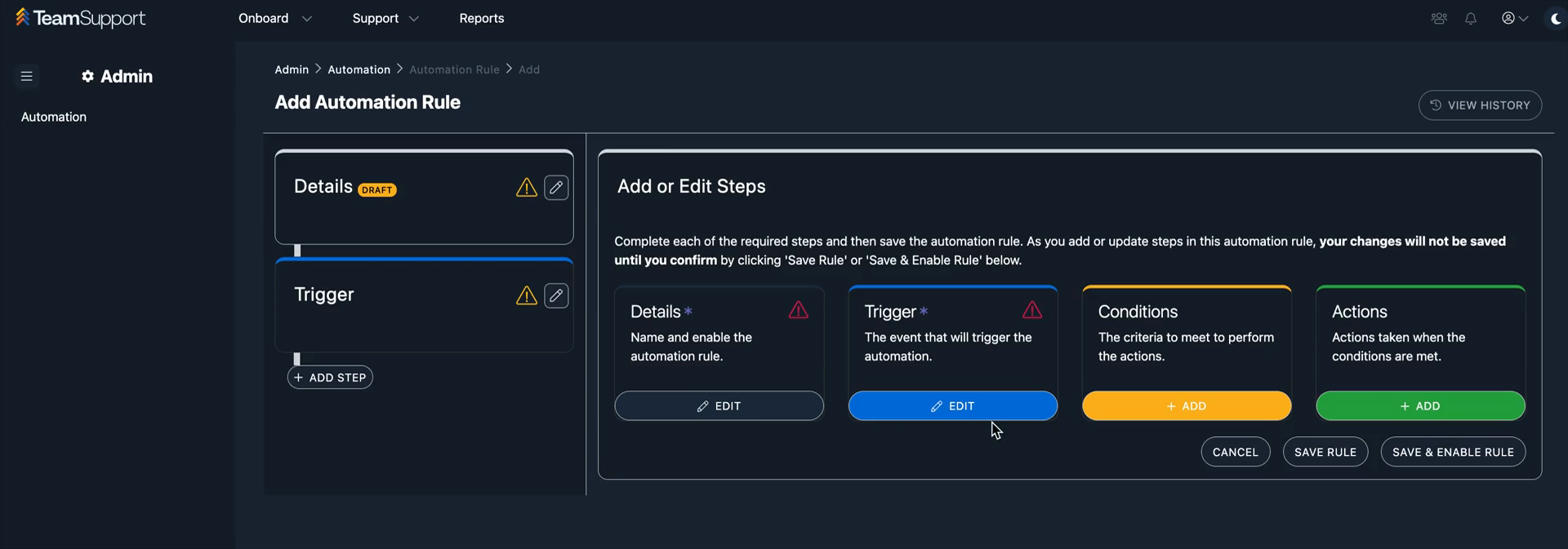 Step #1: Click the Edit button under the Details card.