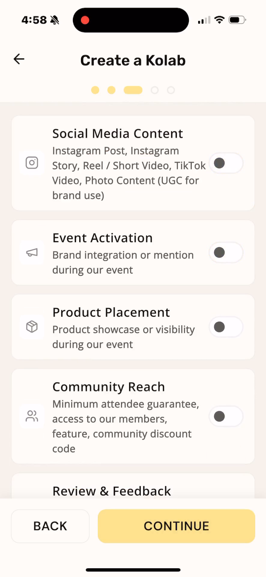 Step #18: Tap Continue.