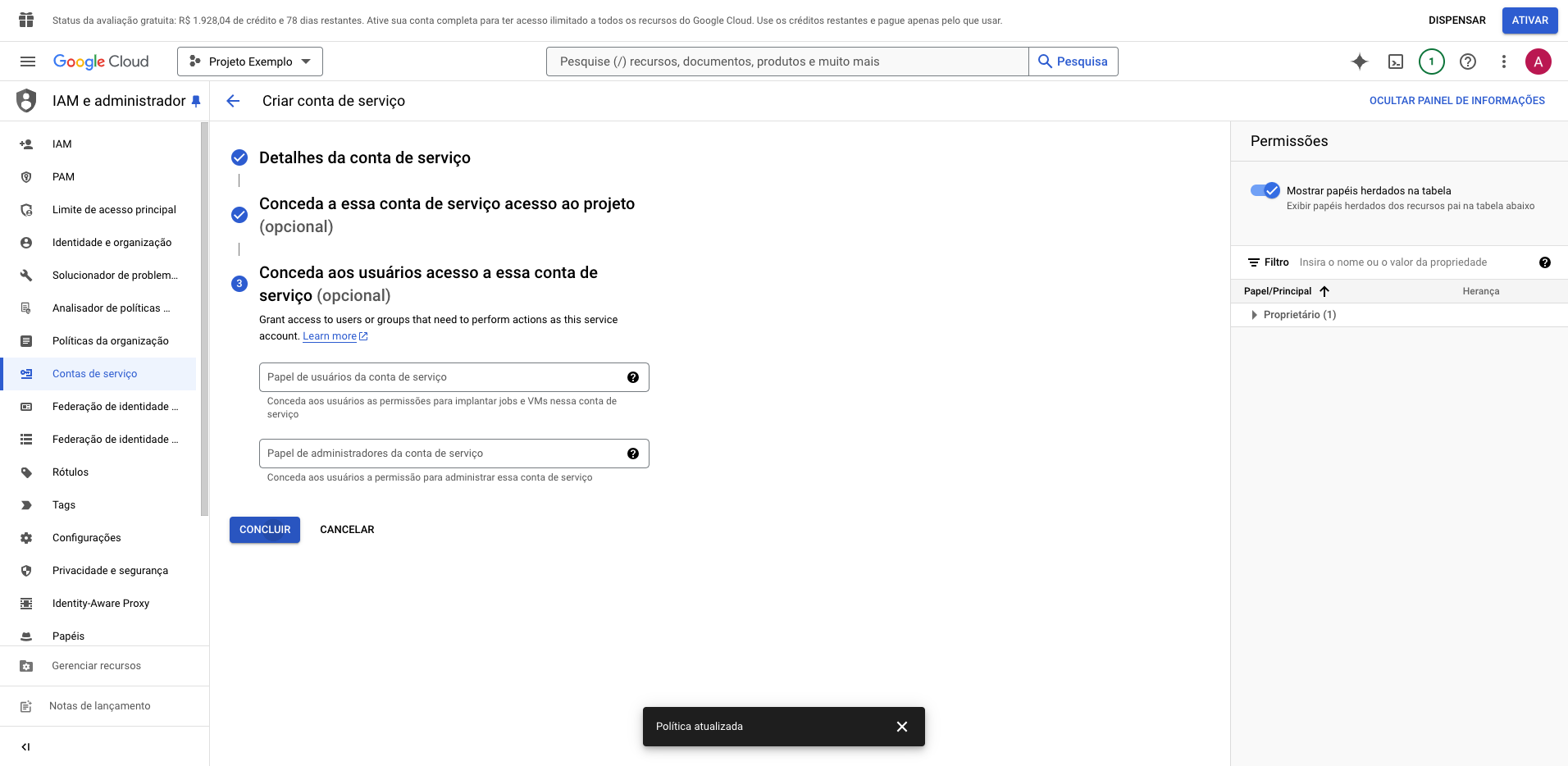 Step #20: Clique em "CONCLUIR"