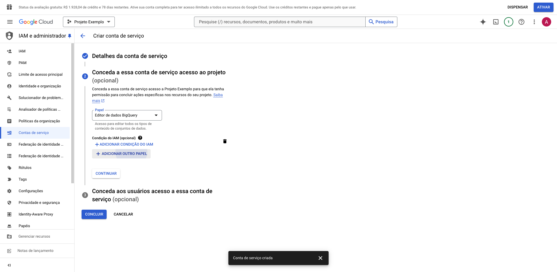 Step #16: Cliquem em "+ ADICIONAR OUTRO PAPEL"