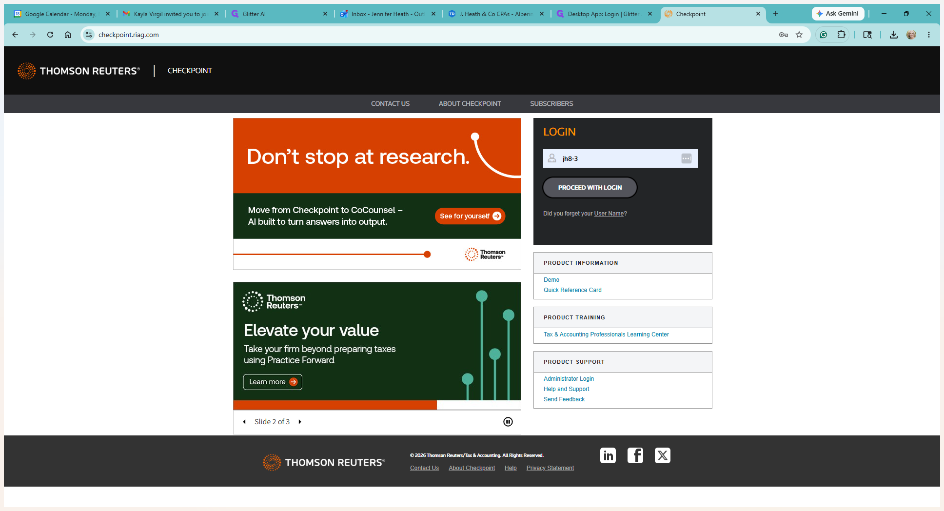 Step #2: Enter this username and click PROCEED WITH LOGIN.