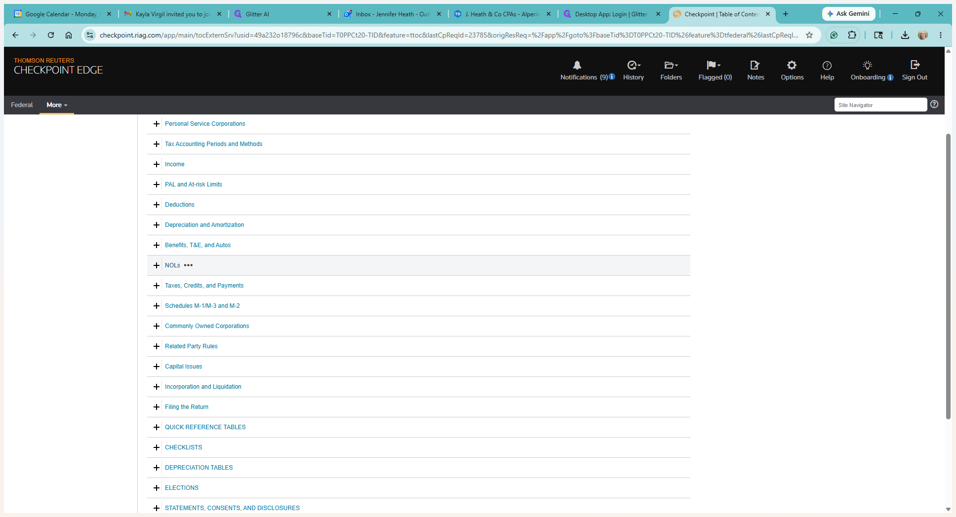 Step #6: Click the + next to NOLs to expand the section and browse key issues and illustrations.