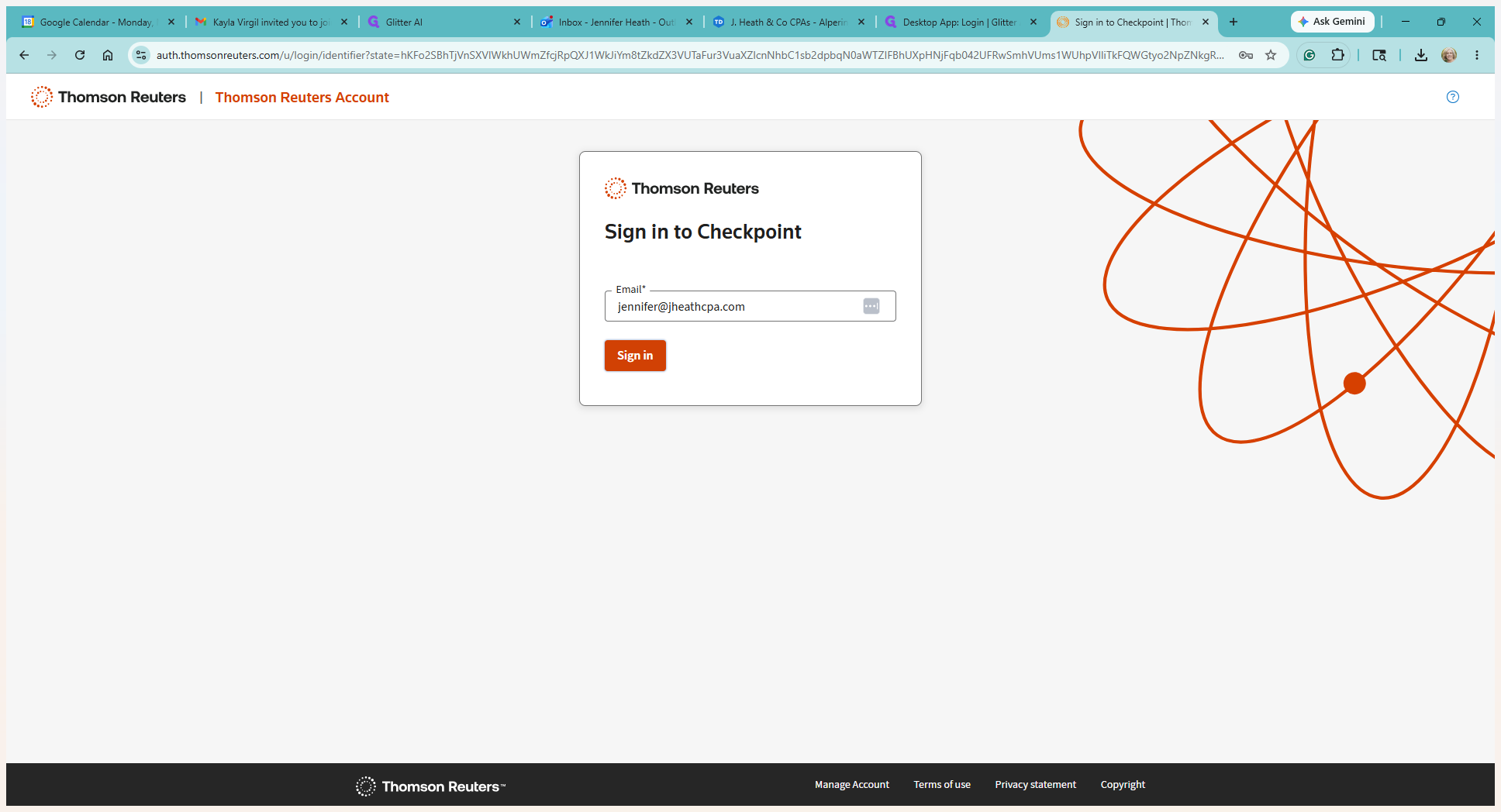 Step #3: Enter my email address and click Sign in.
