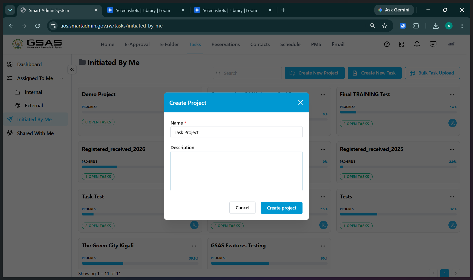 Step #16: Click Create project to finalize it.