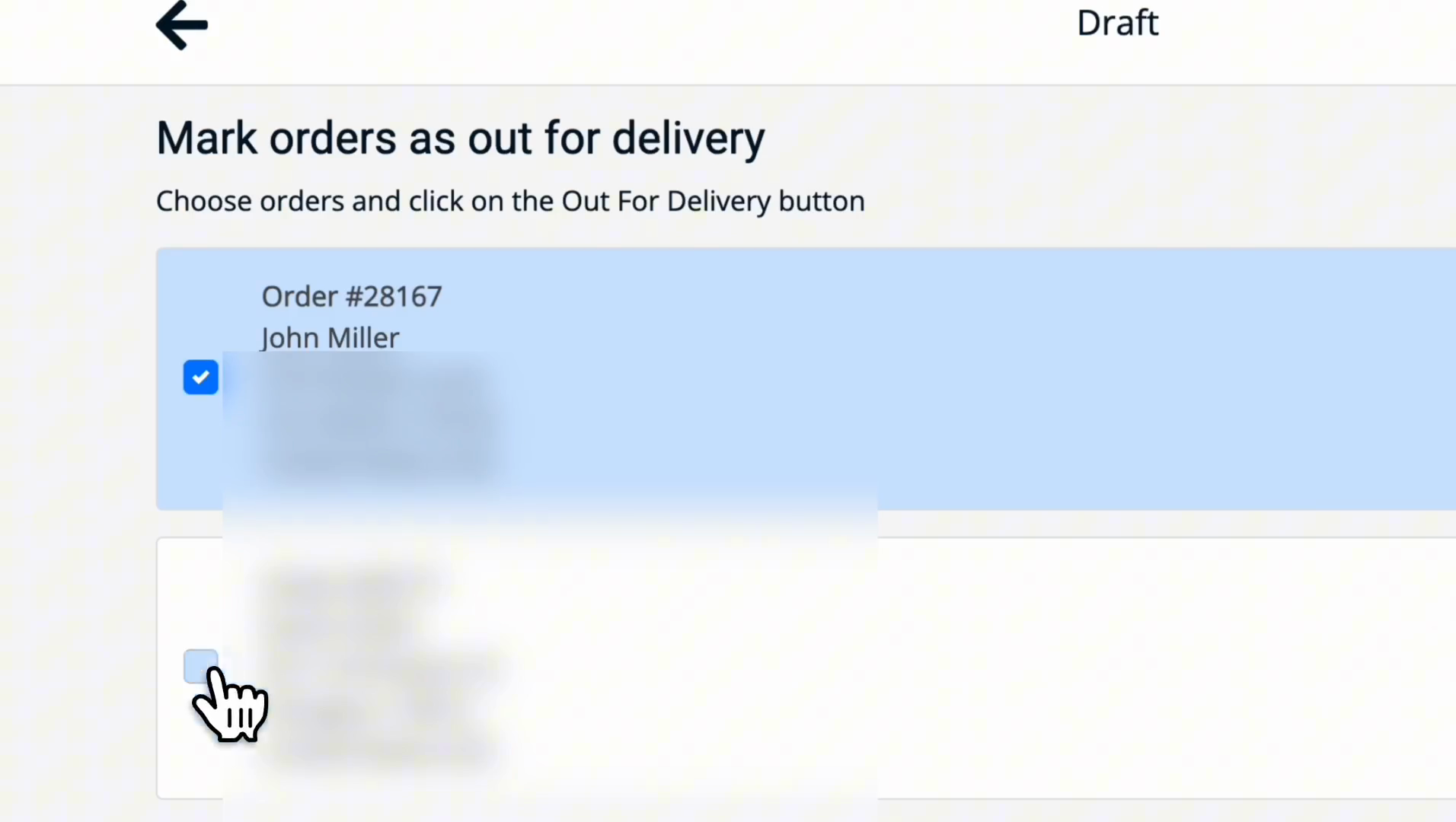 Step #23: Click the checkbox next to the orders.