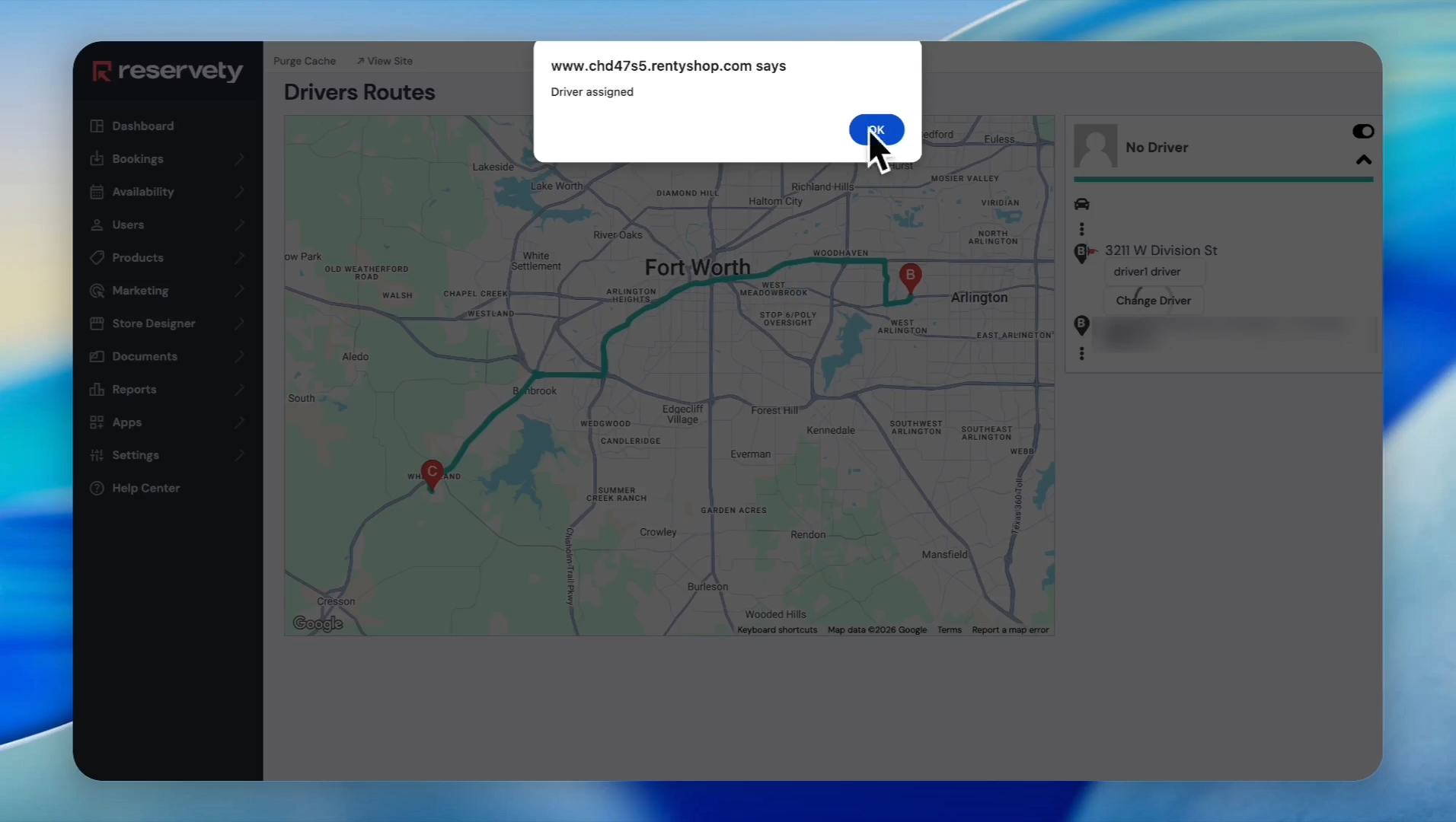 Step #15: Click OK on the browser confirmation modal.