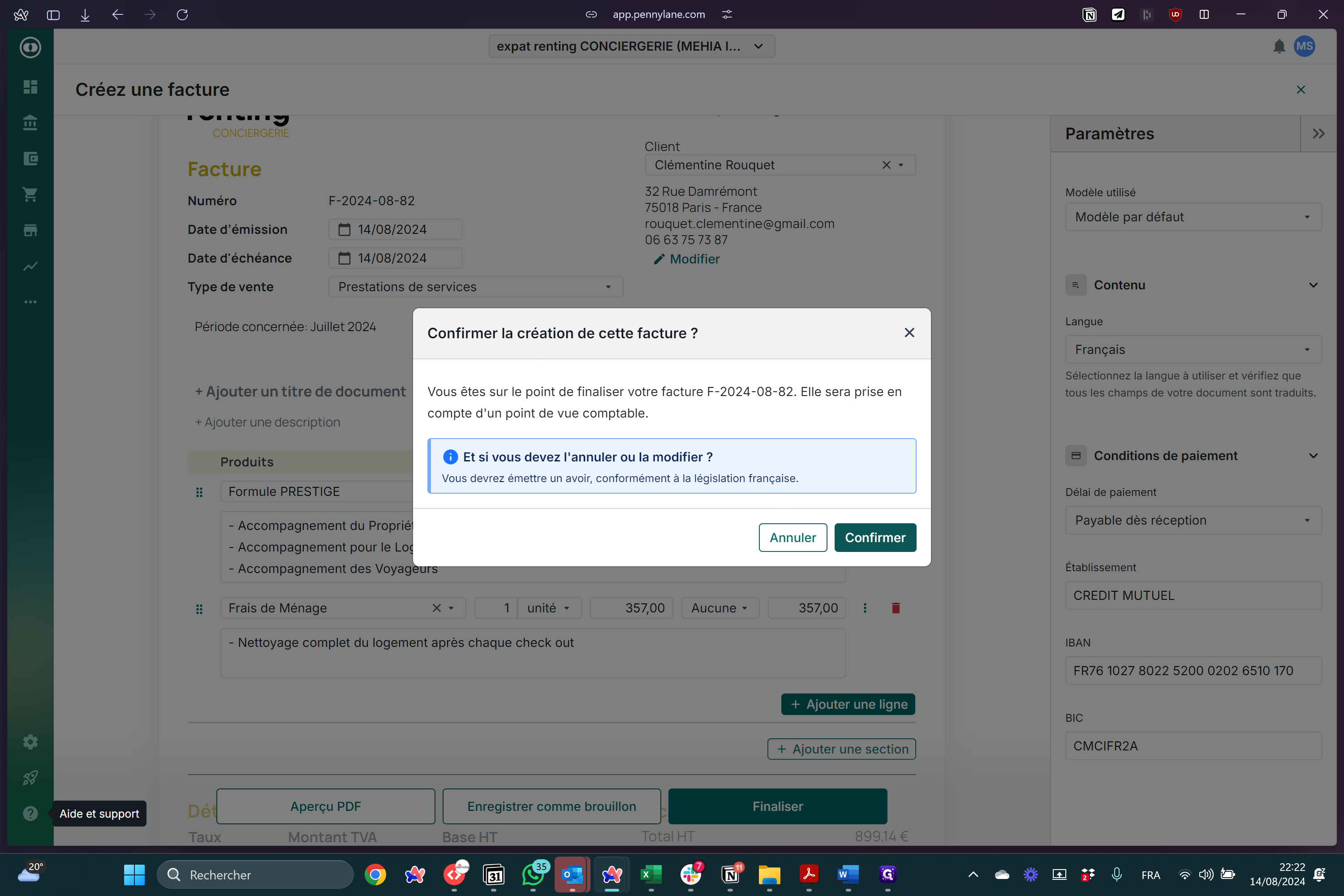 Step #20: Cliquez sur "Confirmer"