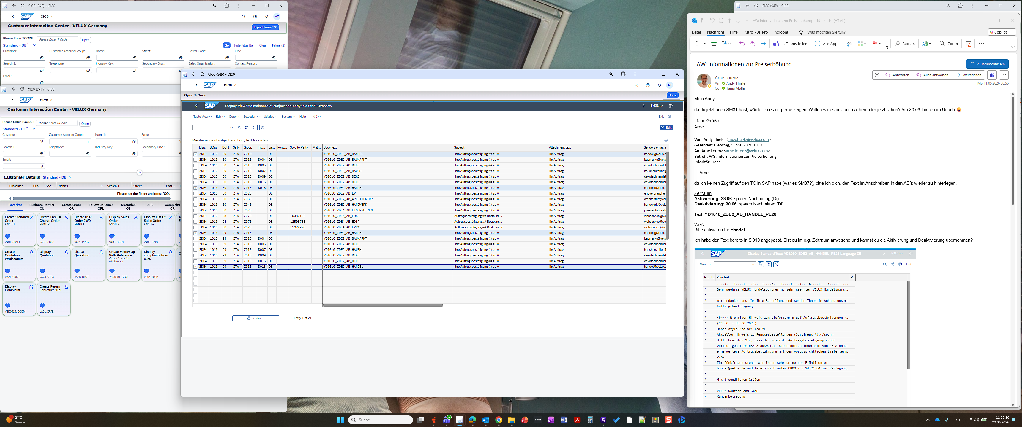 Step #10: Click the Edit button to switch the row into change mode.