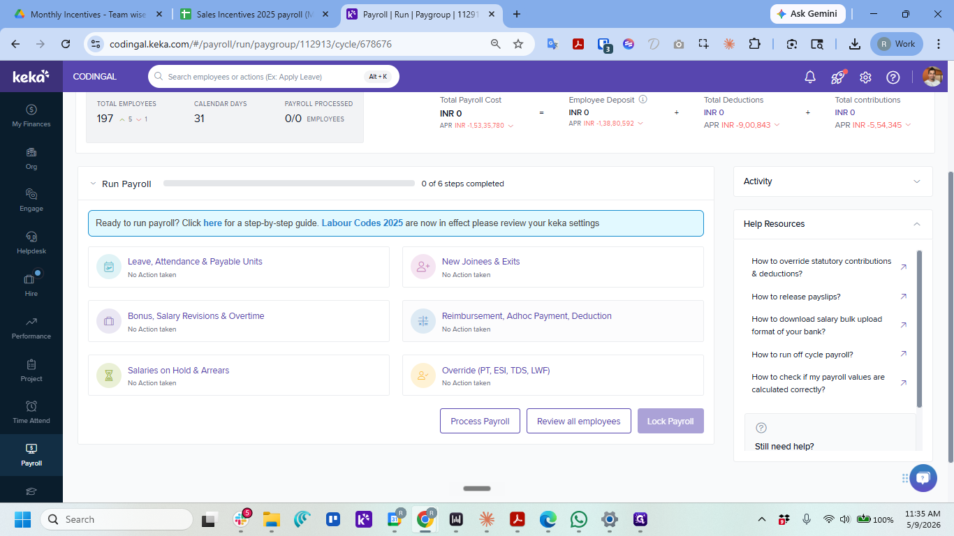 Step #8: Click the Reimbursement, Adhoc Payment, Deduction section.