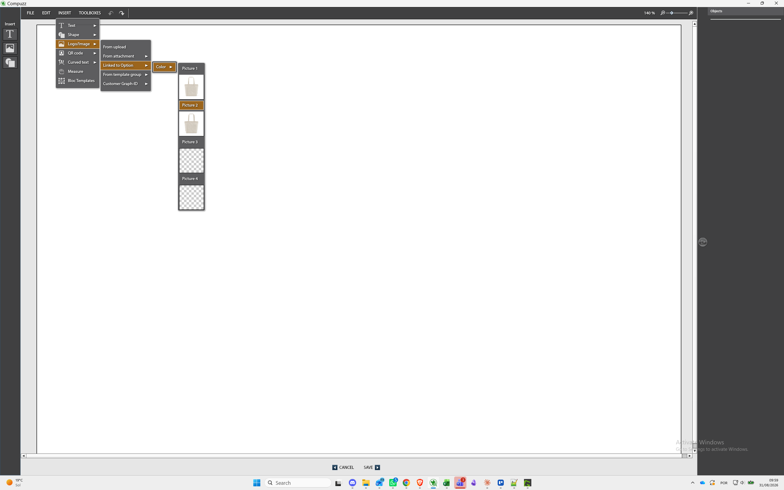 Step #54: Click on Picture 2 under the Color submenu.