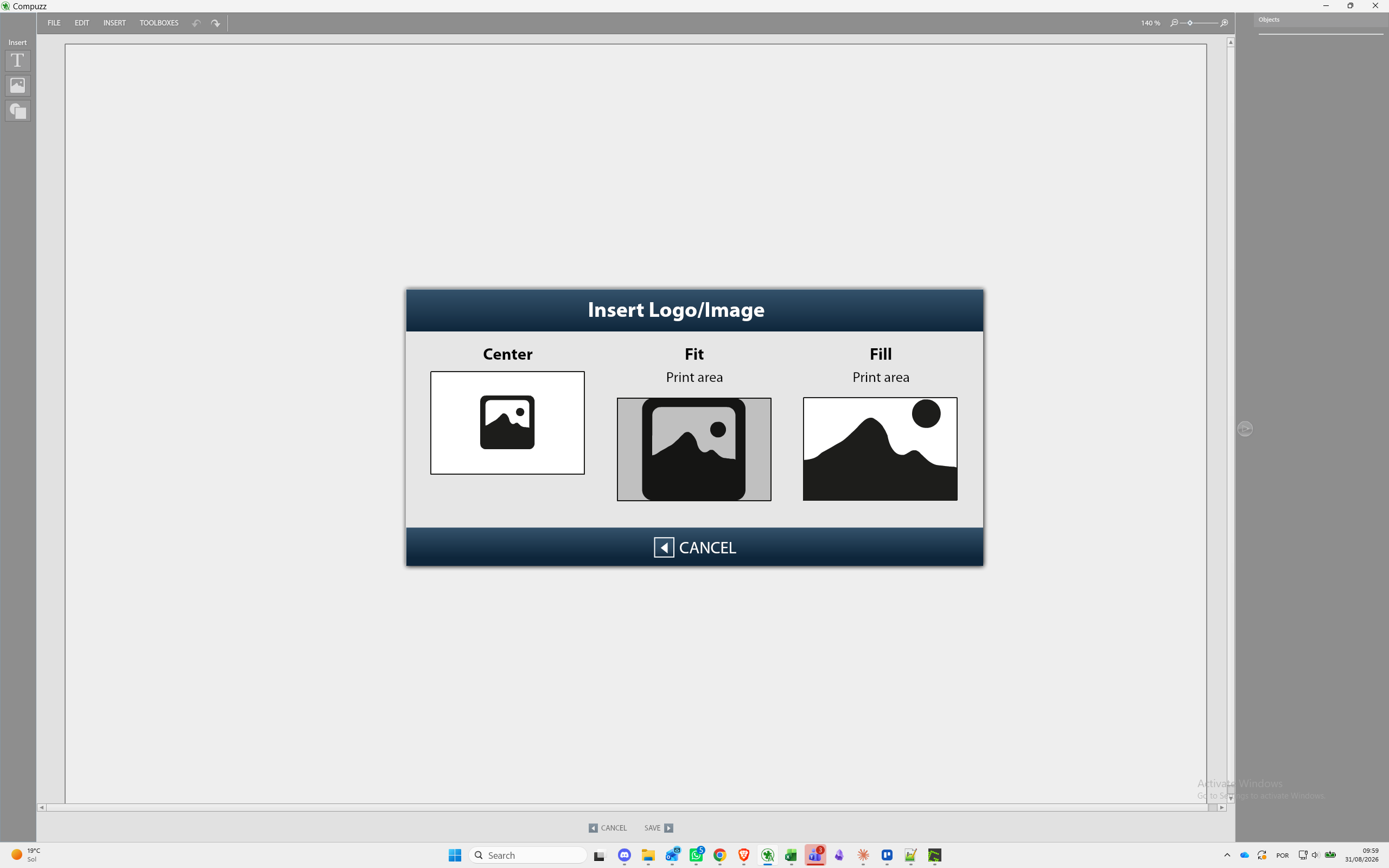 Step #51: Click the Fit layout option.
