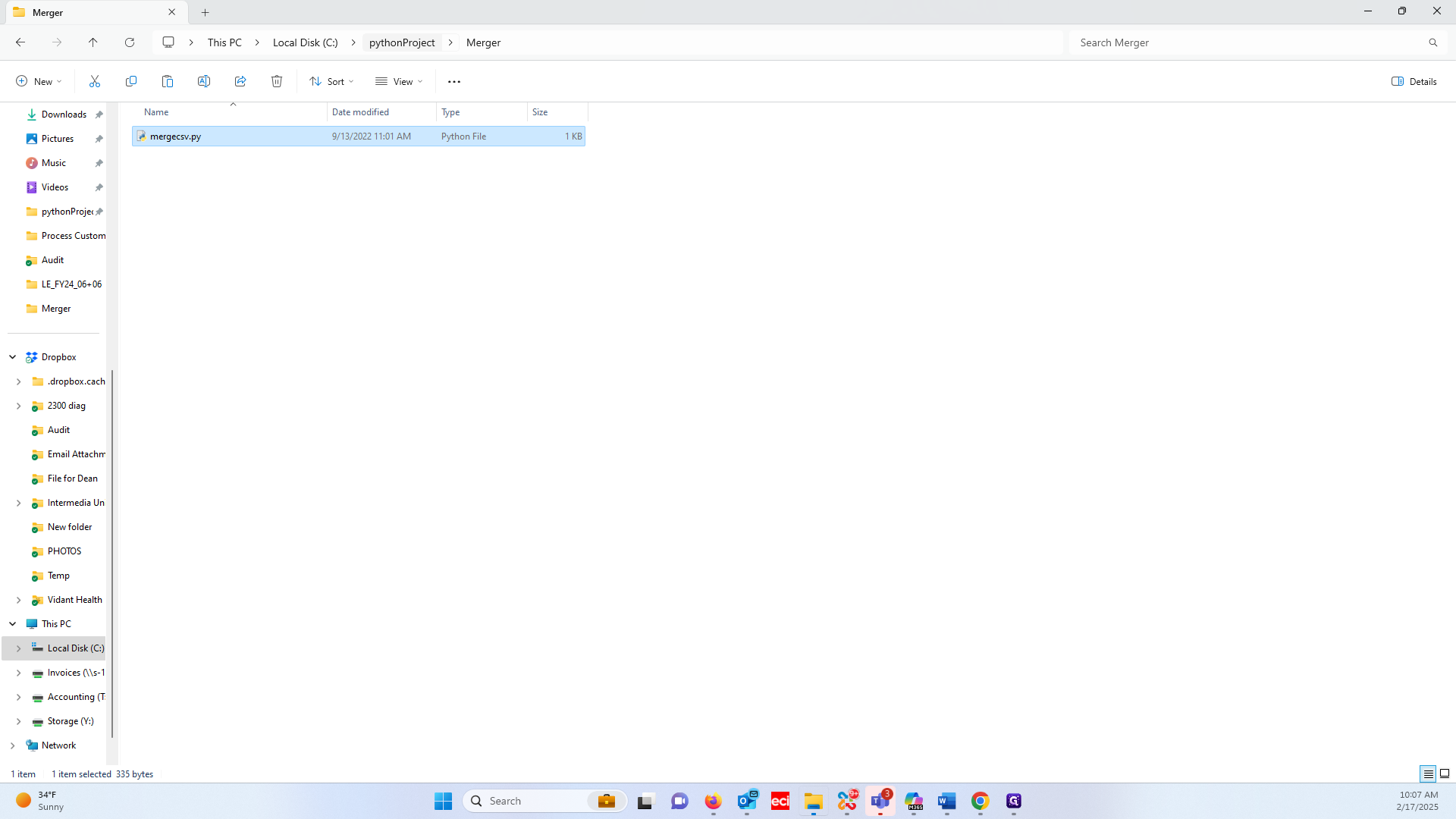 Step #16: Click on "pythonProject"