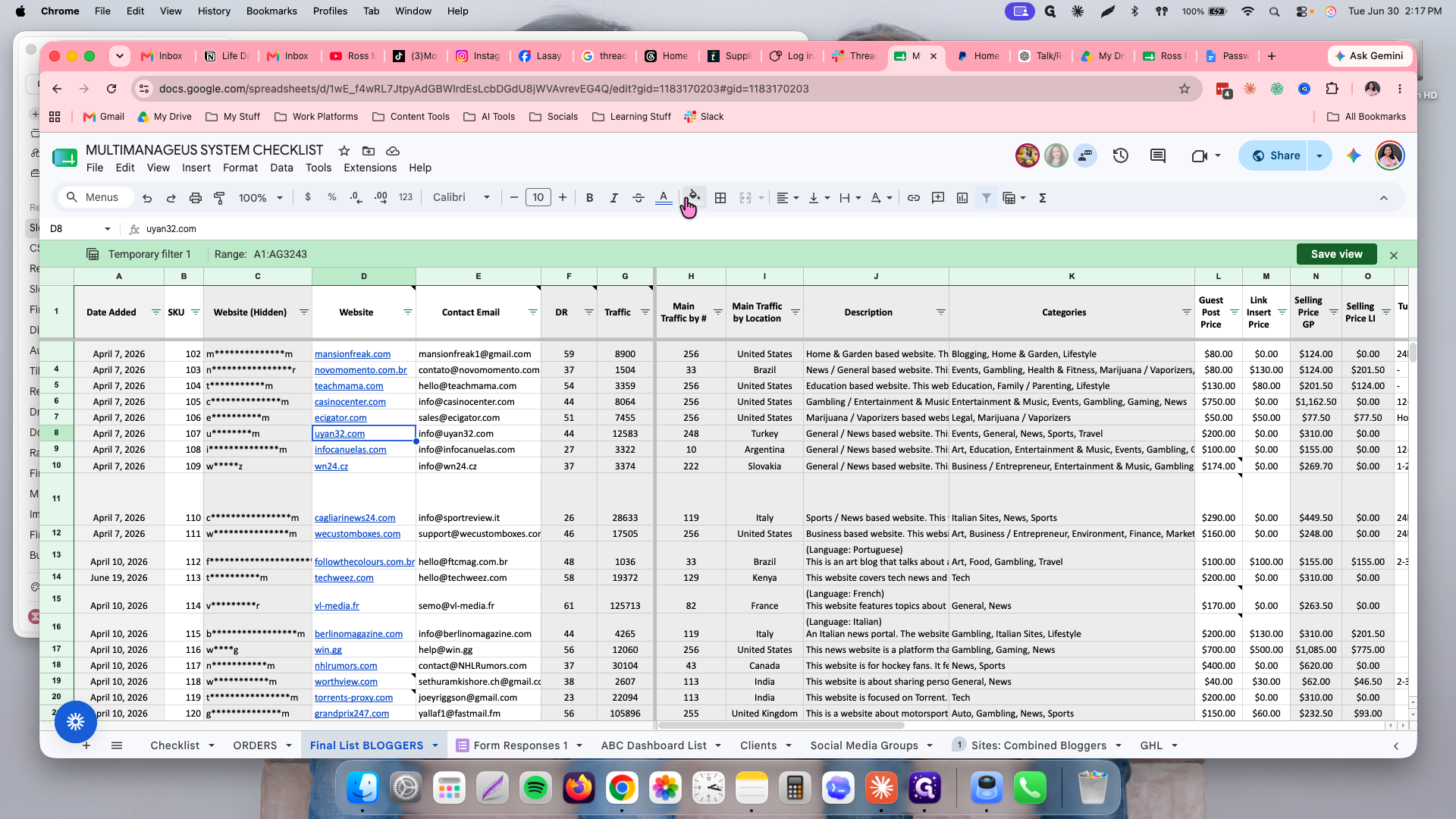 Step #2: Click the Fill color button in the top toolbar.