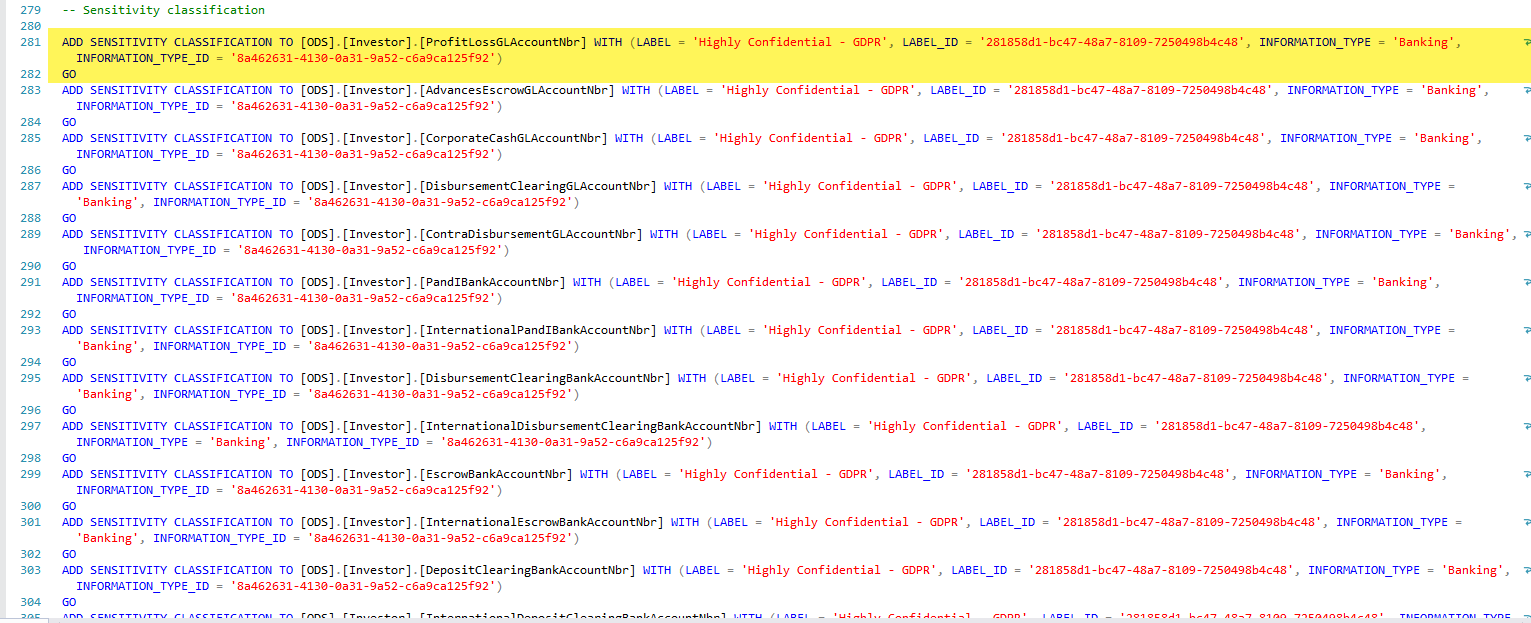Step #2: Add sensitivity label or classification